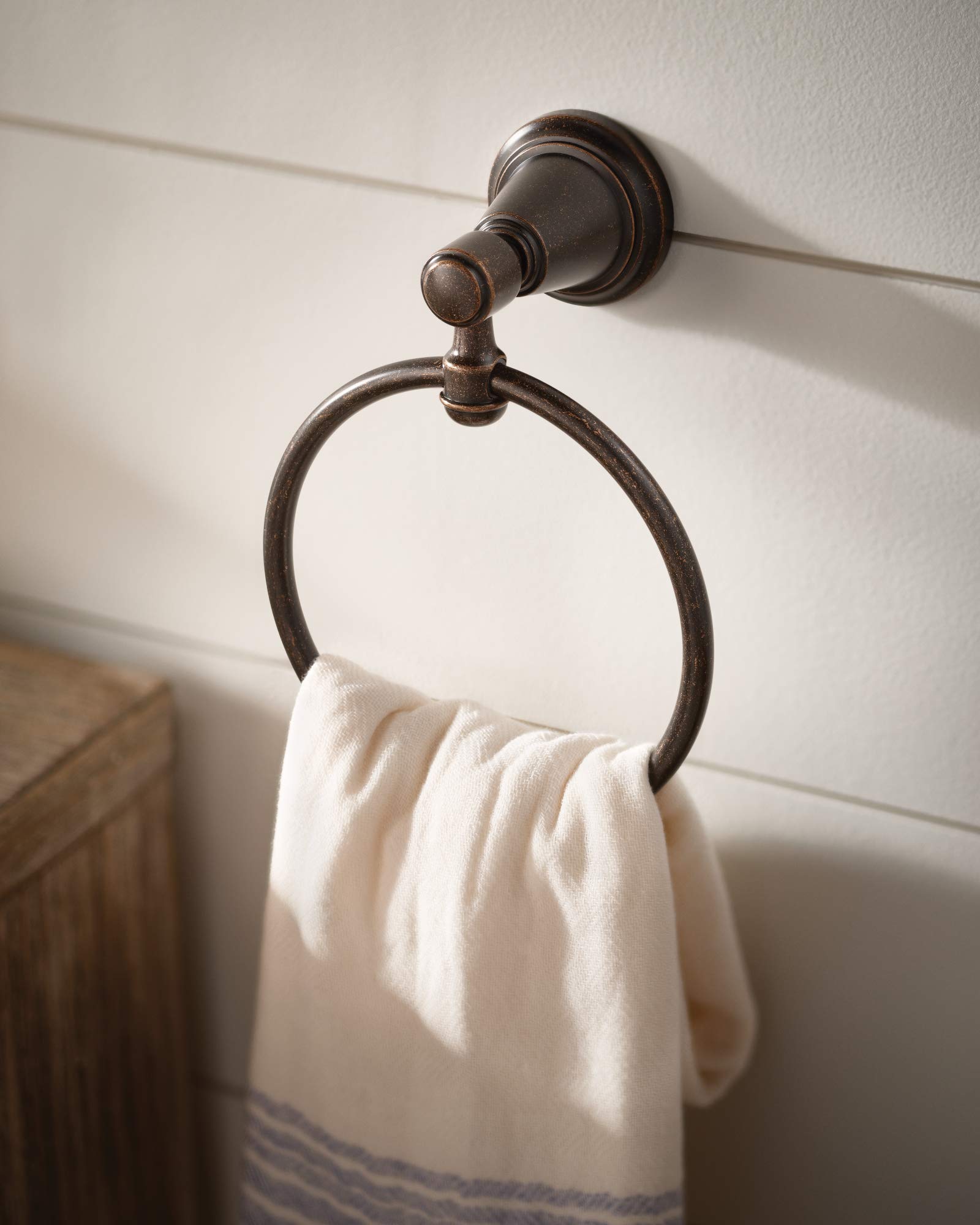 Moen Dn3686Orb Inspirations Towel Ring, Oil Rubbed Bronze