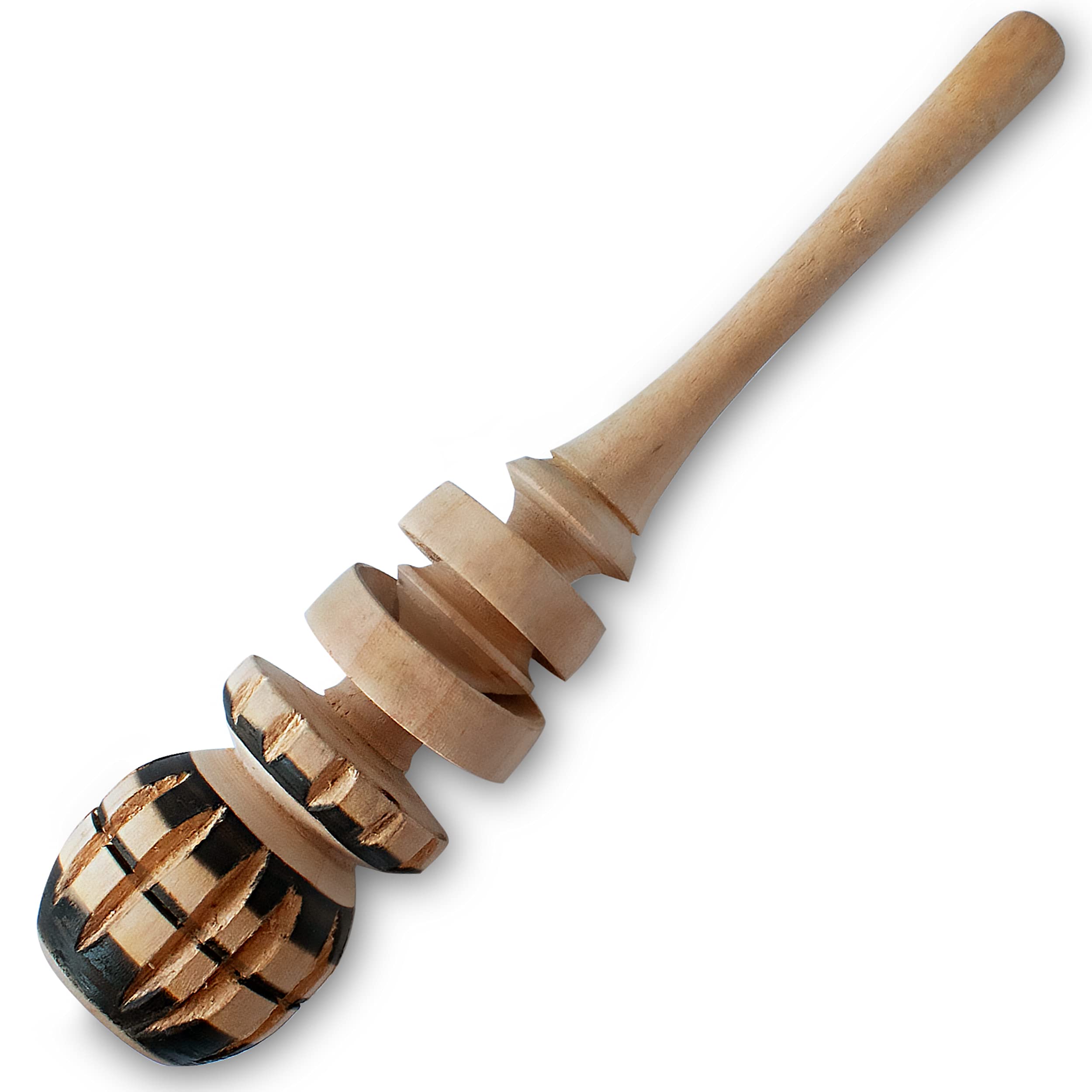 Authentic Artisanal Mexican Molinillo Hot Chocolate Frother (Small Cup Size) - Handmade Premium Mexican Hot Chocolate Wooden Whi