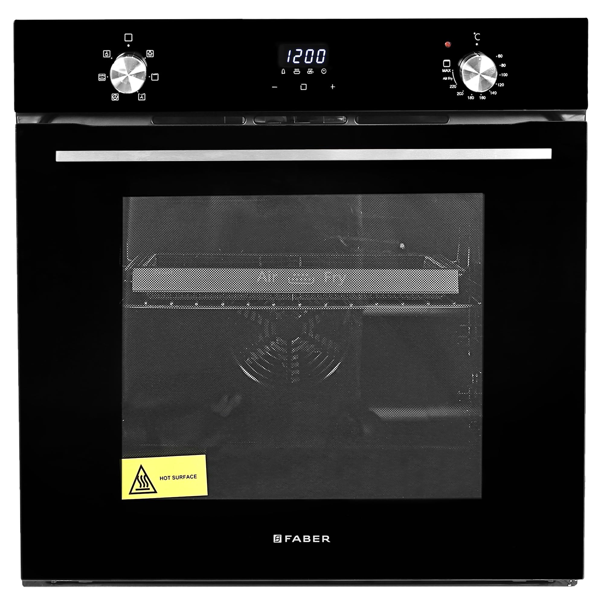 Faber 83L 6F Air Fryer Built-In Oven|360 Grill With In-Chamber Light|Auto Program With Digital Timer|Touch/Knob Control |Soft Cl