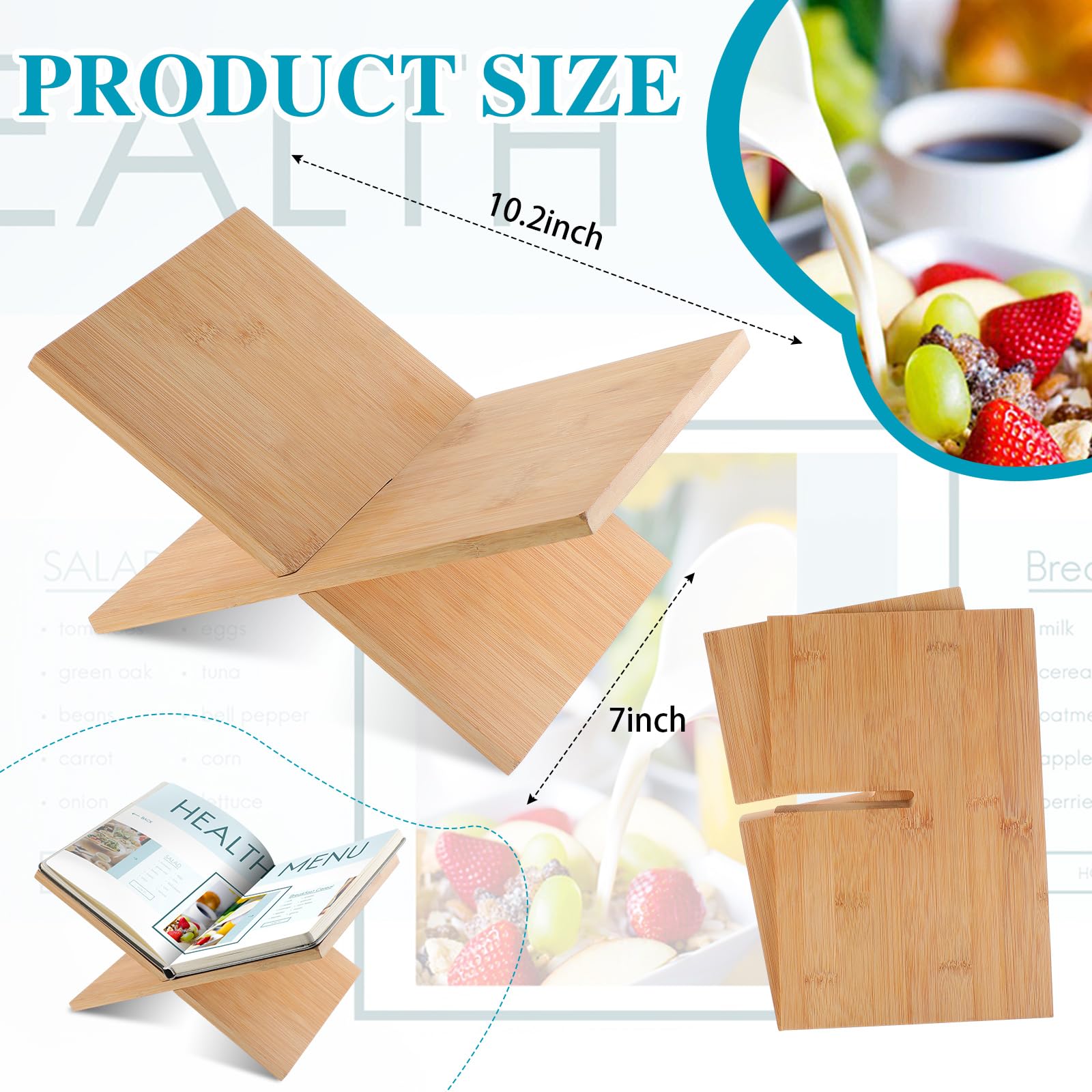 Geetery Book Stand Book Holder Book Stands For Display Reading Textbook Holder Open Book Display Stand For Open And Closed Books