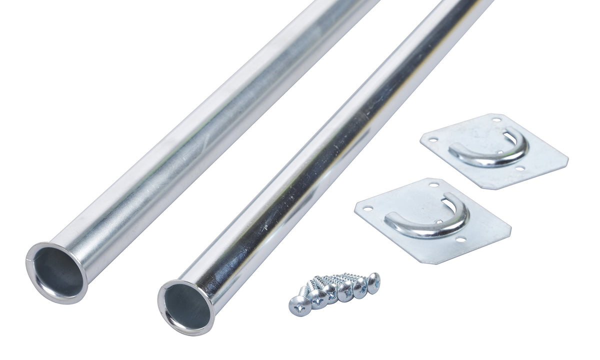 Closet Pro Cd-0024-18/30Zc Heavy Duty Adjustable Rod, Silver,18 By 30-Inch, Zinc Plated