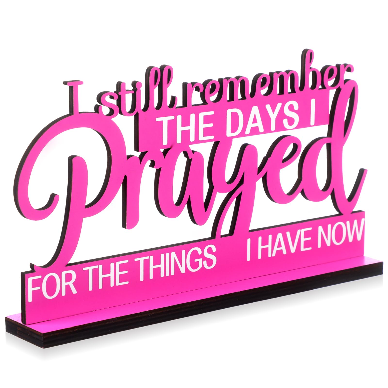 Jetec I Still Remember The Days I Prayed Sign Inspirational Table Blessed Signs Motivational Decor Farmhouse Table Home Centerpi