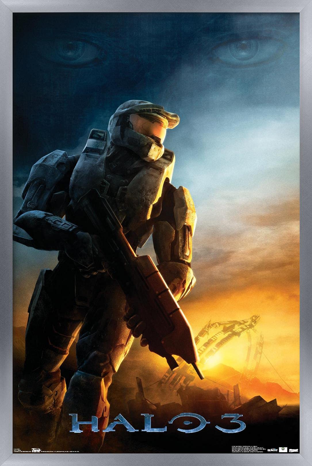 Trends International Halo 3 - Awakening Wall Poster, 22.375'' X 34'', Silver Framed Version