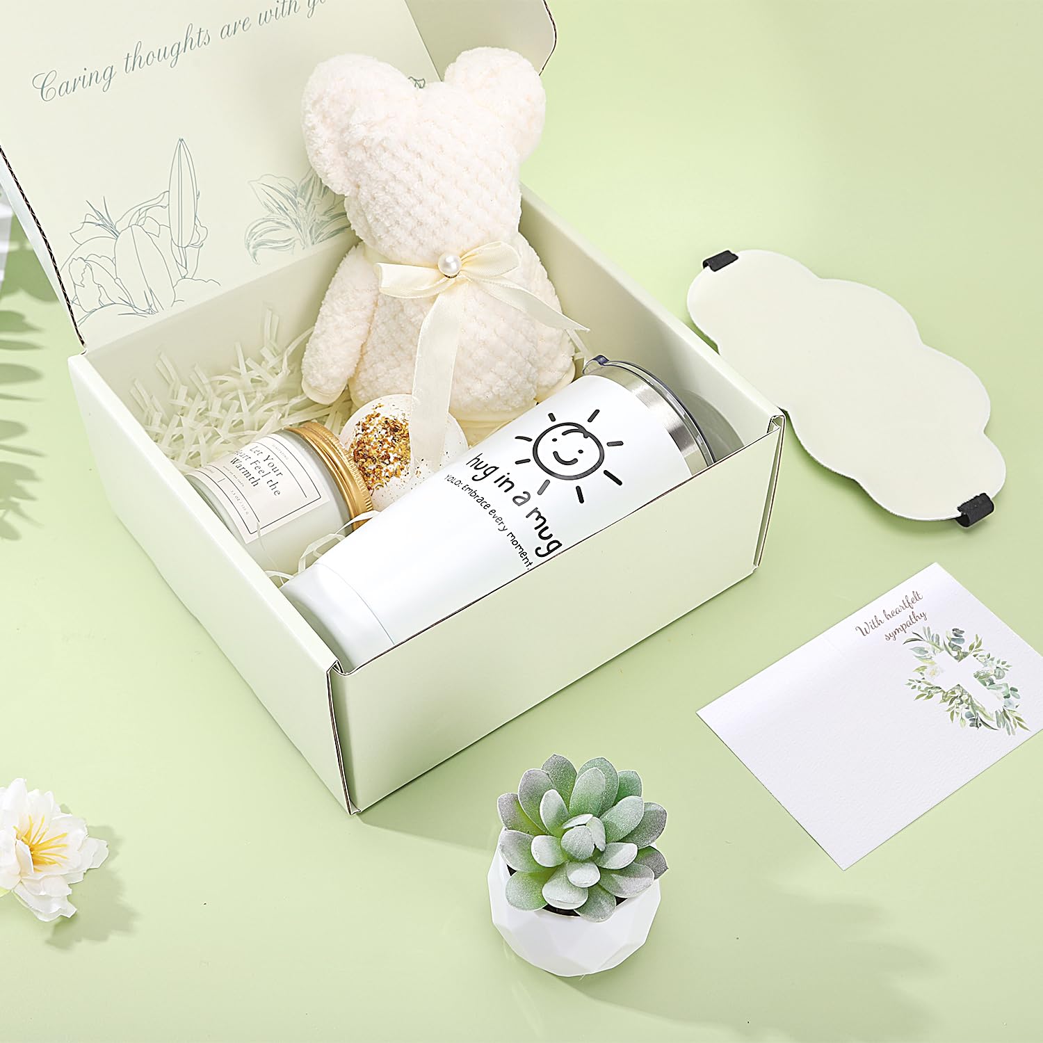 Sympathy Gift Baskets,Sympathy Gifts for Loss of Loved One Condolences Gift Basket for Loss of Mom Dad Husband Sister Friend Sor