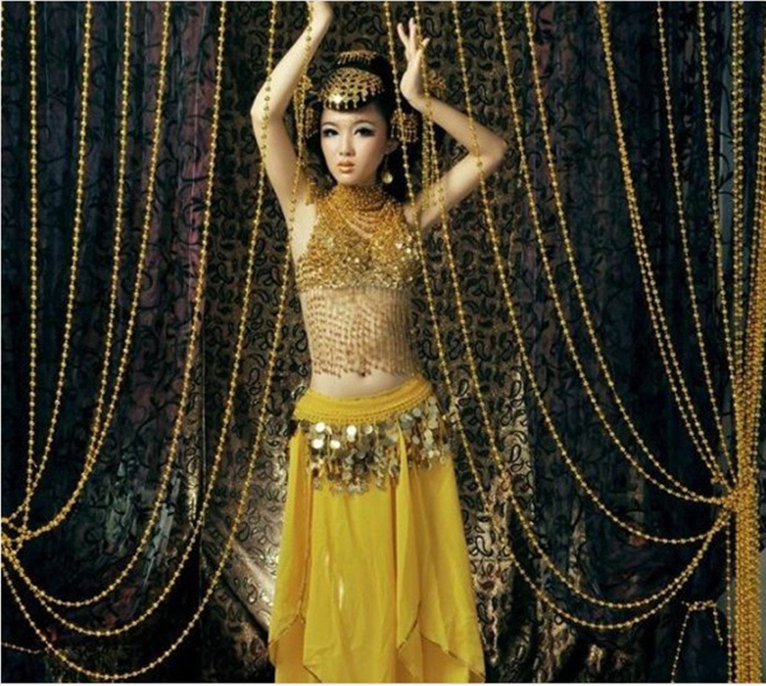 Ltvystore 82Feet/25Meter Roll Gold Pearl String Party Garland Wedding Centerpieces Bridal Bouquet Crafts Decoration
