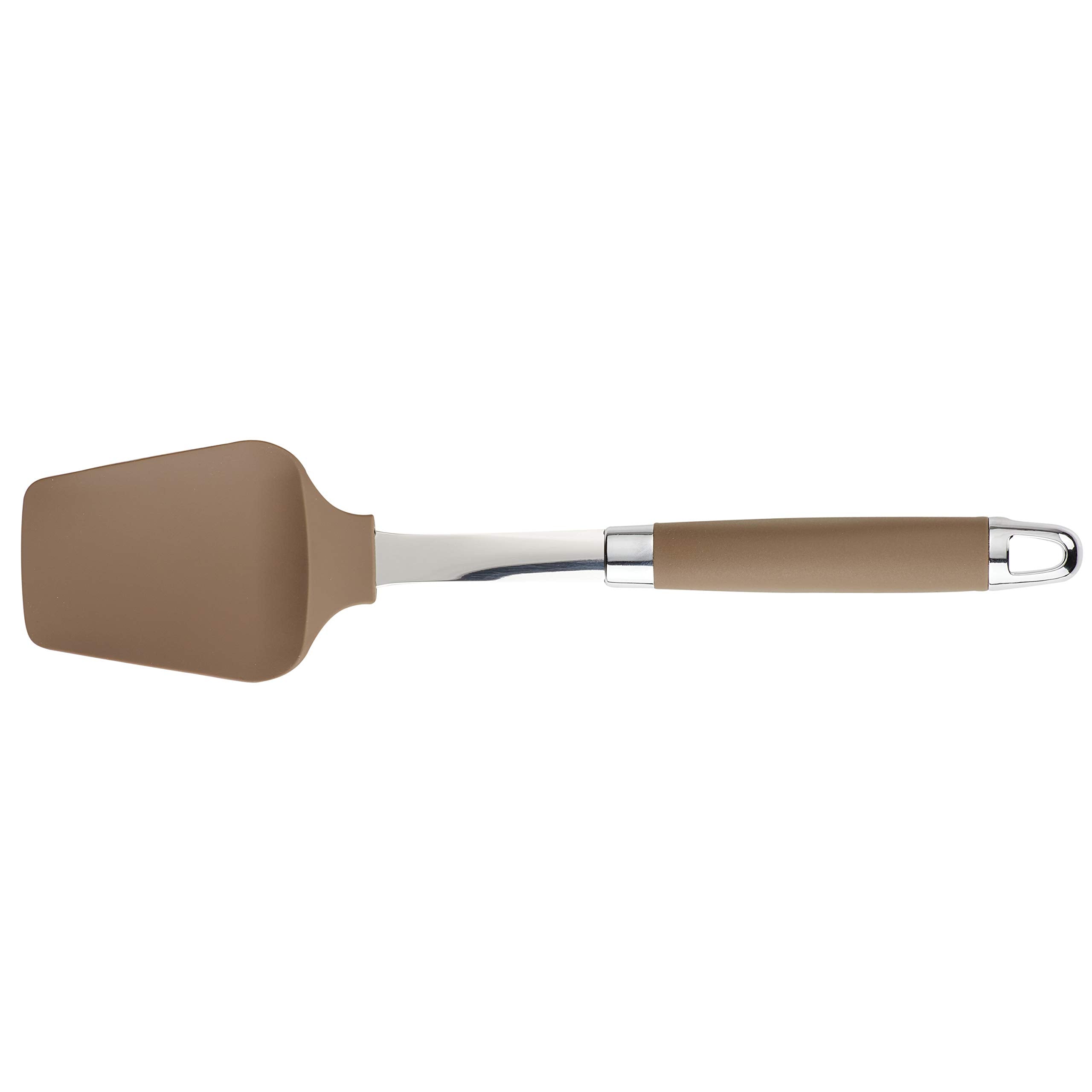 Anolon Suregrip Nonstick Silicone Spatula And Spoonula Set/Cooking Utensils, 2 Piece, Bronze