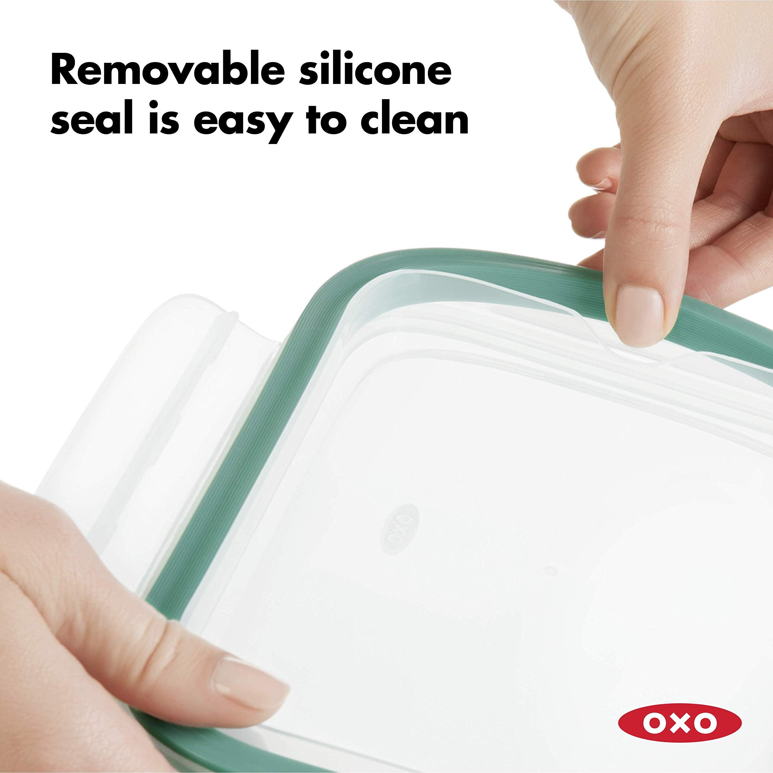 Oxo Good Grips 8 Cup Smart Seal Glass Rectangle Container