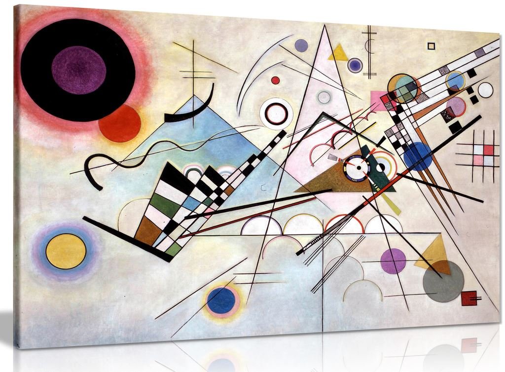 Wassily Kandinsky Composition Viii Canvas Wall Art Picture Print (18X12In)