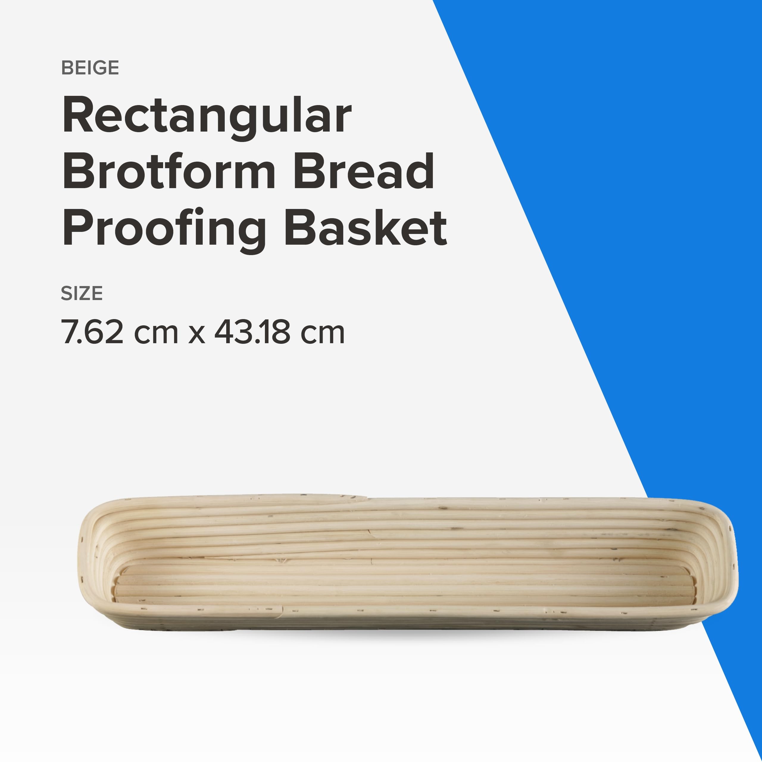 Frieling Proofing Basket - Brotform Bread Rising Banneton And Serving Basket - Baguette - 17-Inch By 4-Inch - Bread Rising Baske