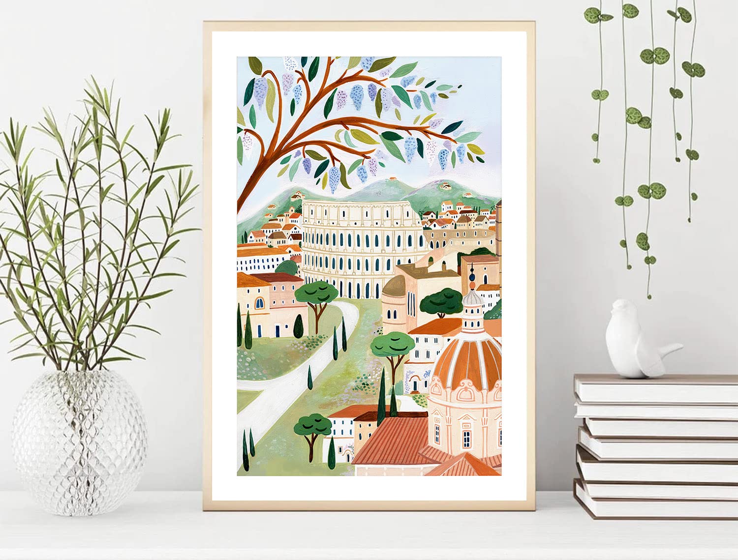 Nationcog Rome Art Print, Italy Art Print, Roma Print, Italy Poster, The Colosseum Print, Travel Gift, Travel Poster, Europe Pri