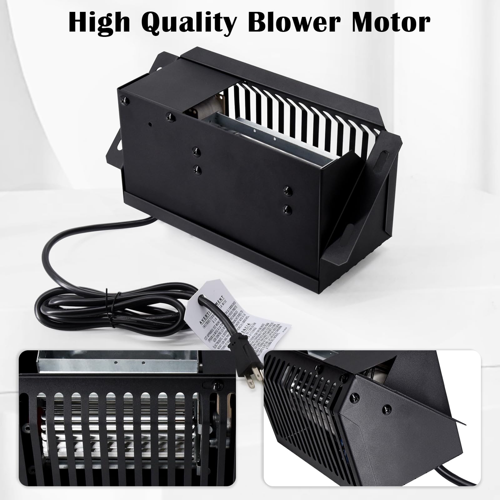 Hiorucet CB36 Wood Stove Blower for US Stove US2000E, BEC95E, Country Hearth 2000, Ashley AW1120E, Vogelzang VG820E Heartwood an