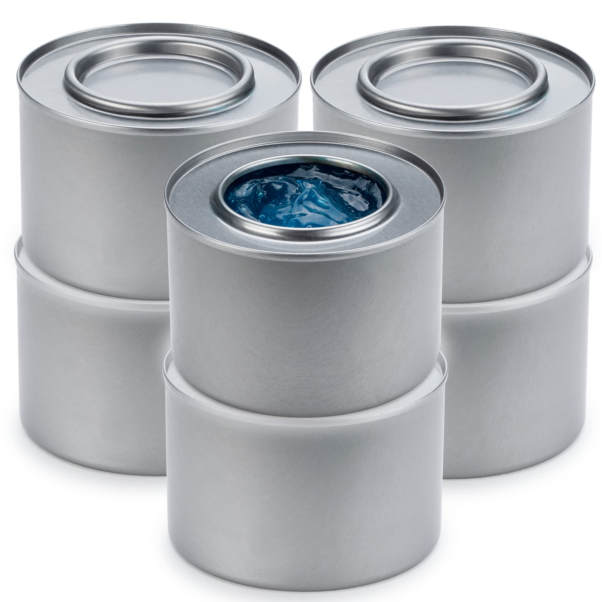 Food Warmer Gel Cans For Chafing Dish (Set Of 6 Gel Warming Cans) - Food Warmers For Parties, Buffet Trays, Catering Dishes - Di