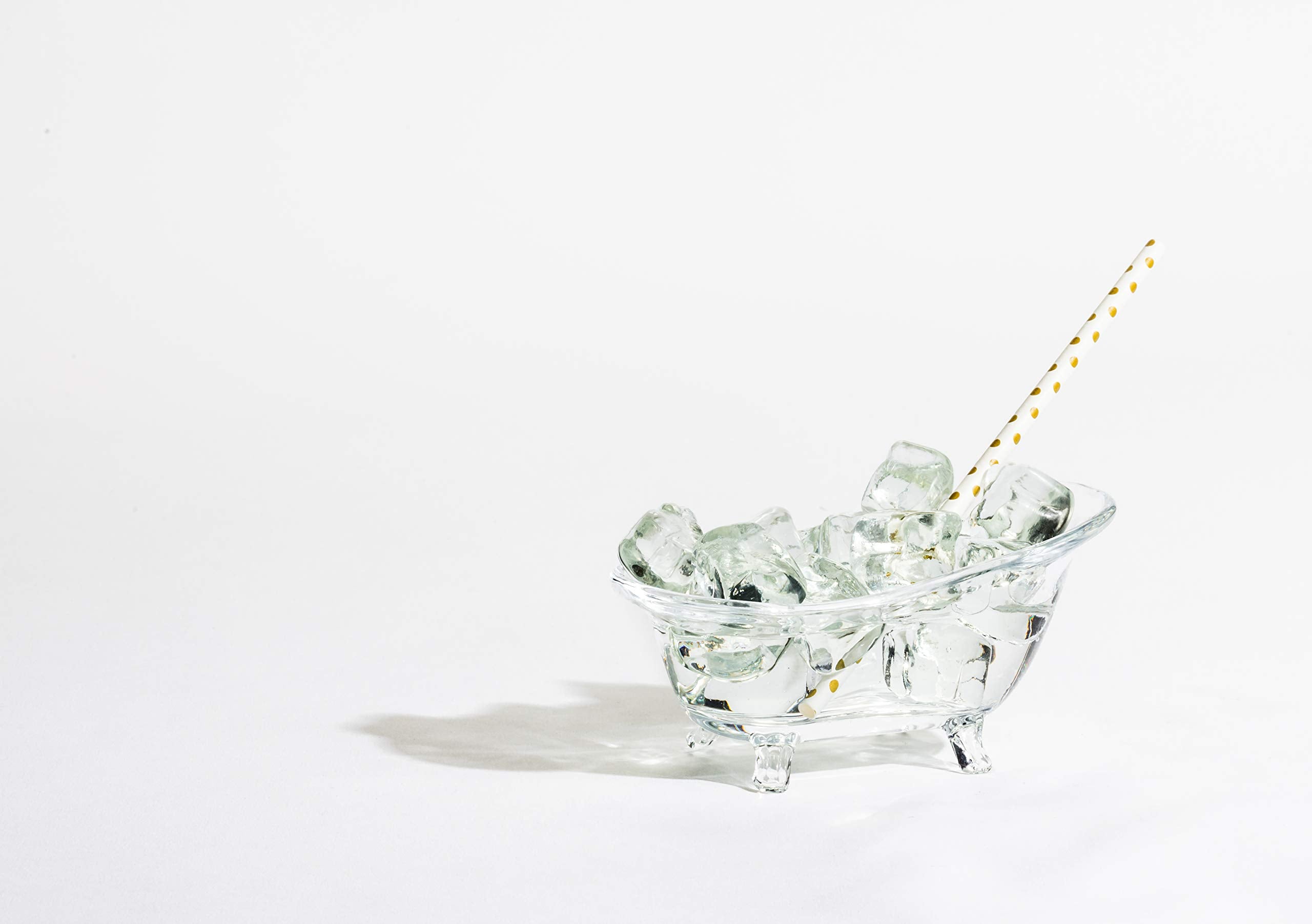 Abbott Collection Bathtub Soap Dish - Glass, 6"L, Model 27-BLISS, Elegant Design