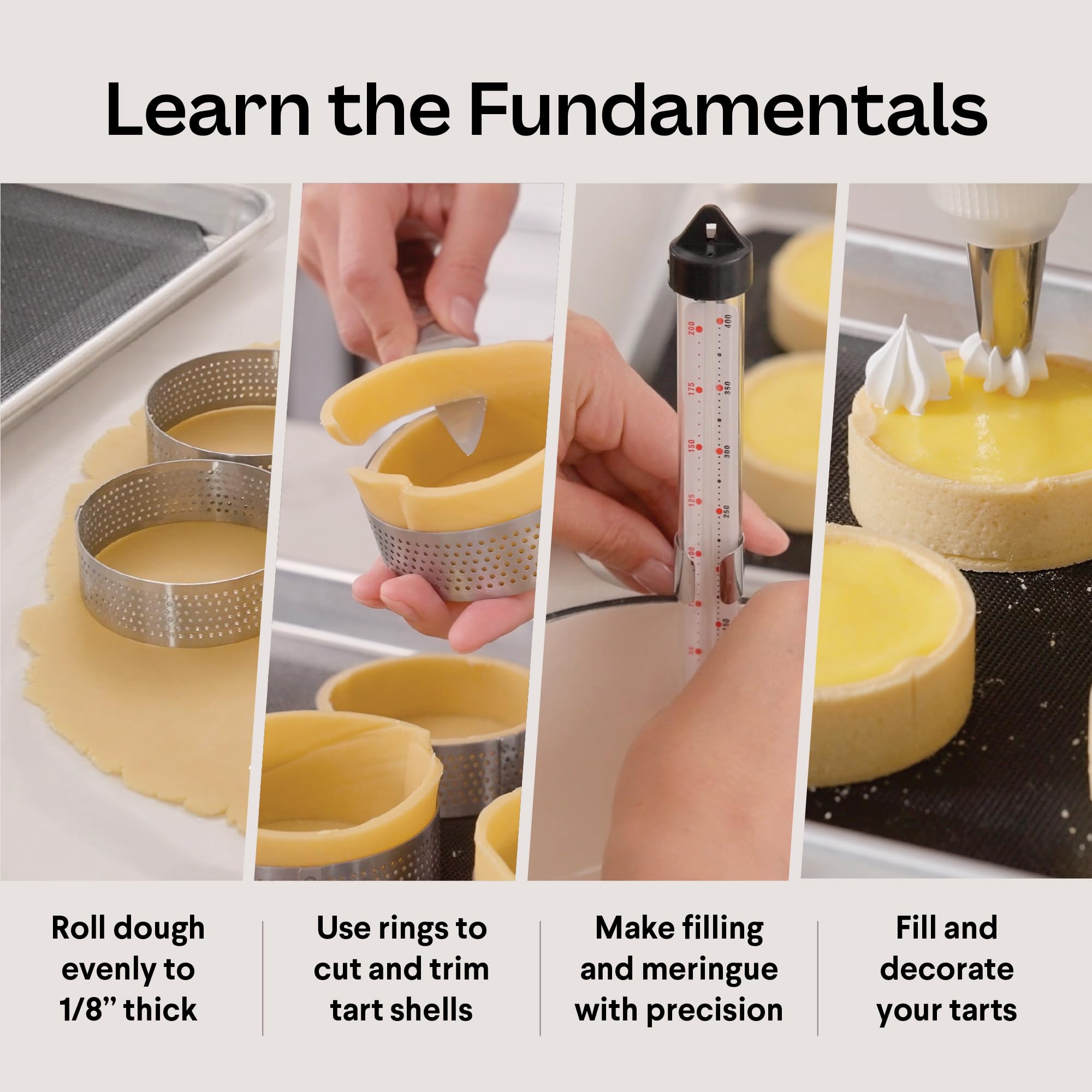 French Tart Baking Set | Mothers Day Unique Baking Gifts Kitchen Baking Supplies Present Food Making Kit For Adults & Parisian C