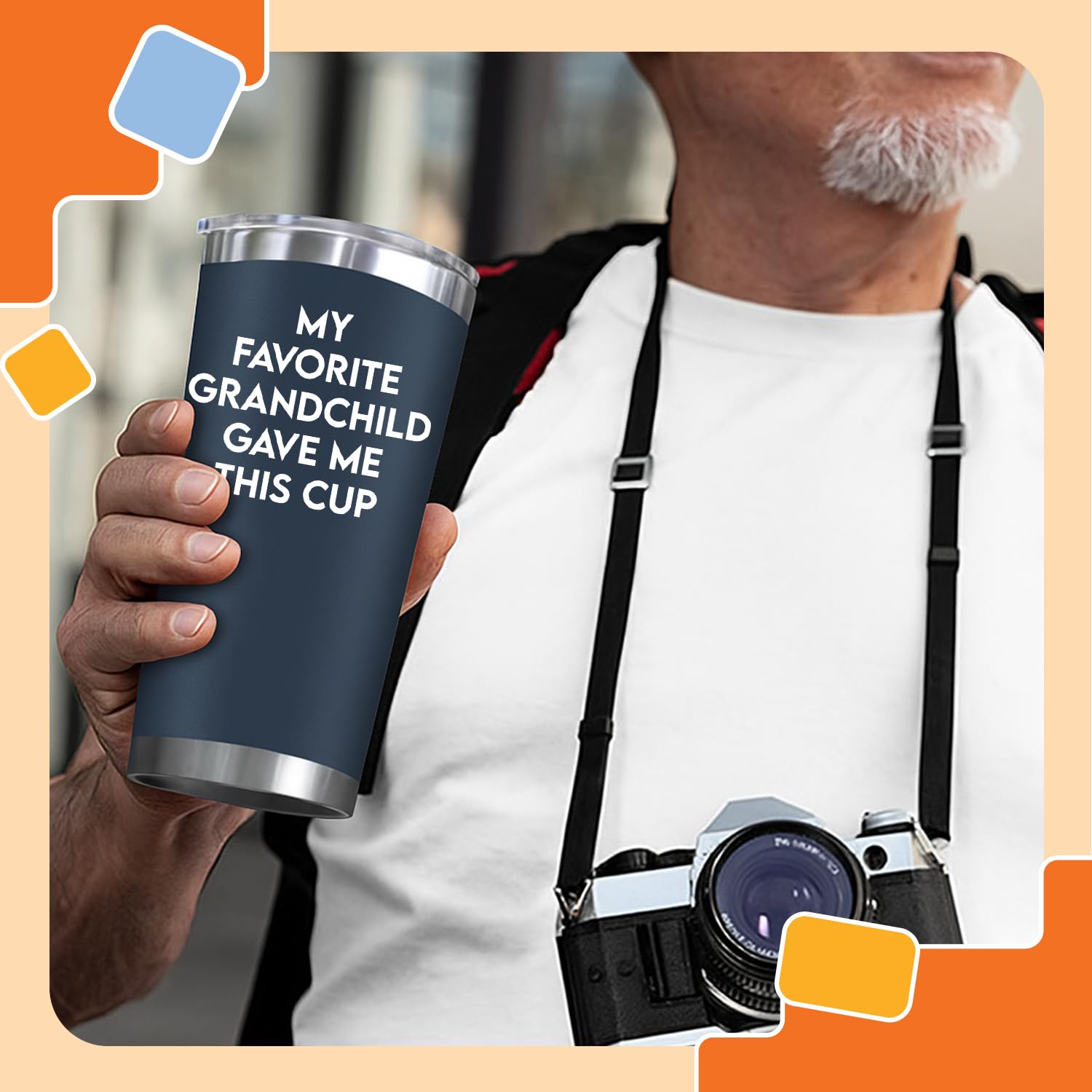 NewEleven Fathers Day Gift For Grandpa From Granddaughter, Grandson - Birthday Present Ideas For Grandfather, New Grandfather, P