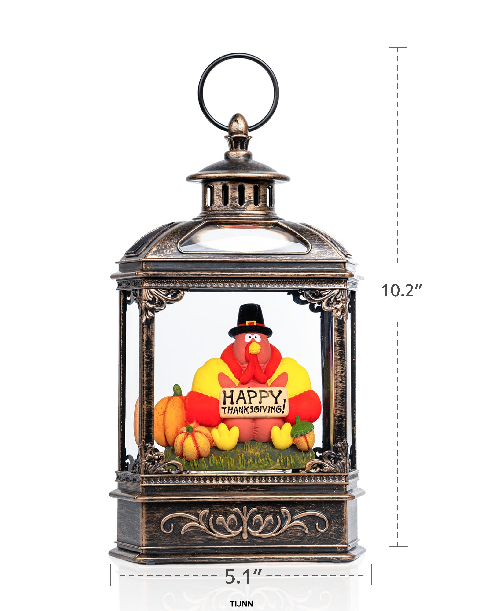 Fall Snow Globe Lantern