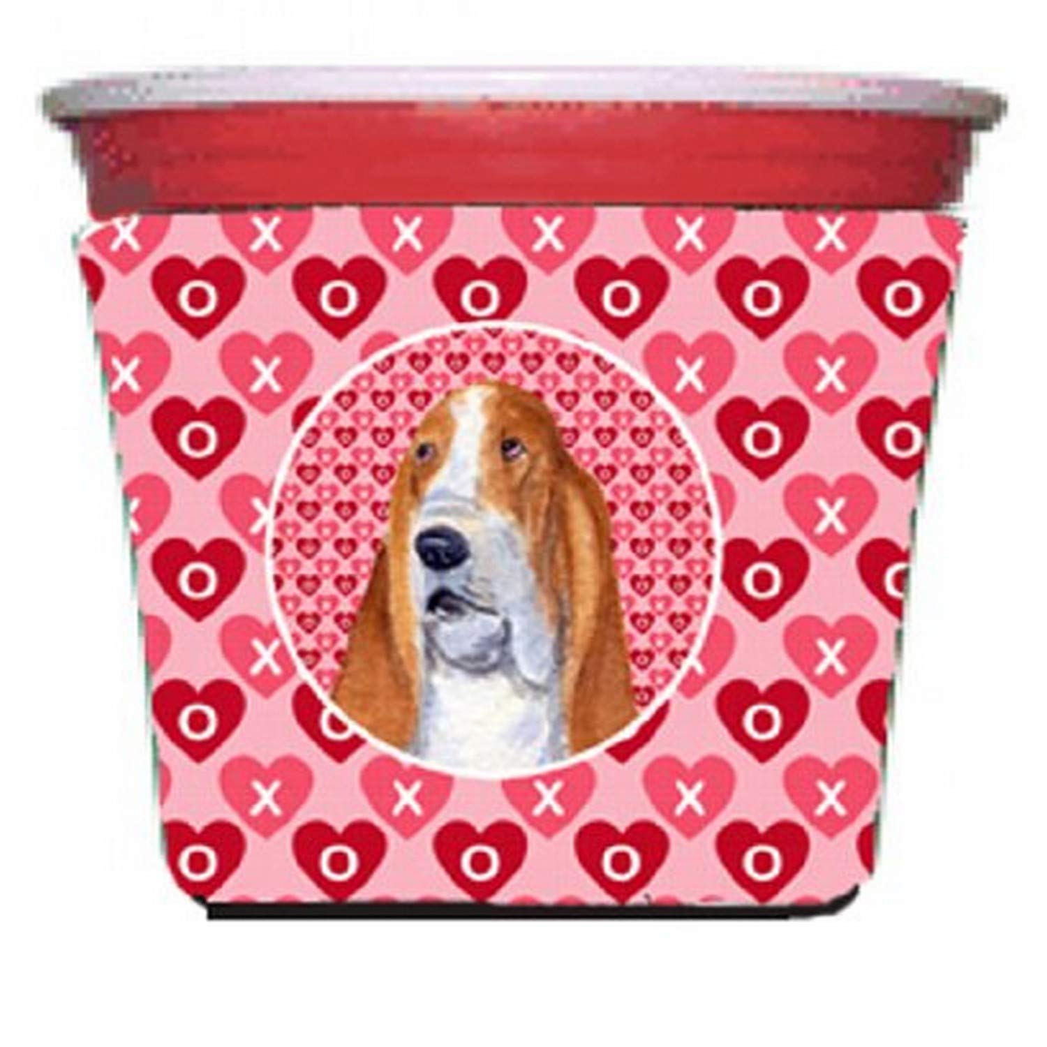 Basset Hound  Red Solo Cup Beverage Insulator Hugger
