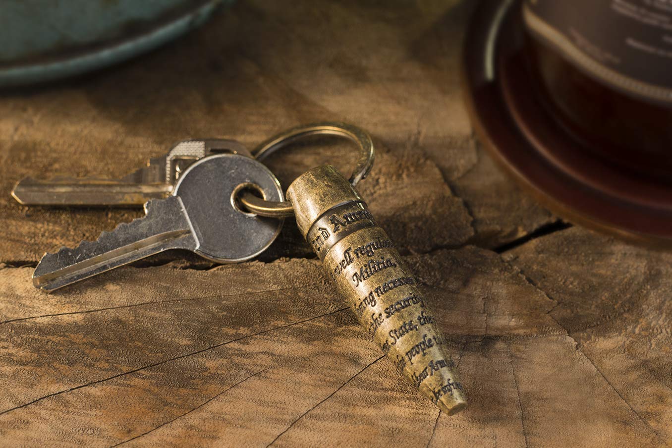 2A Amendment Patriotic 50 BMG Keychain Bottle Opener