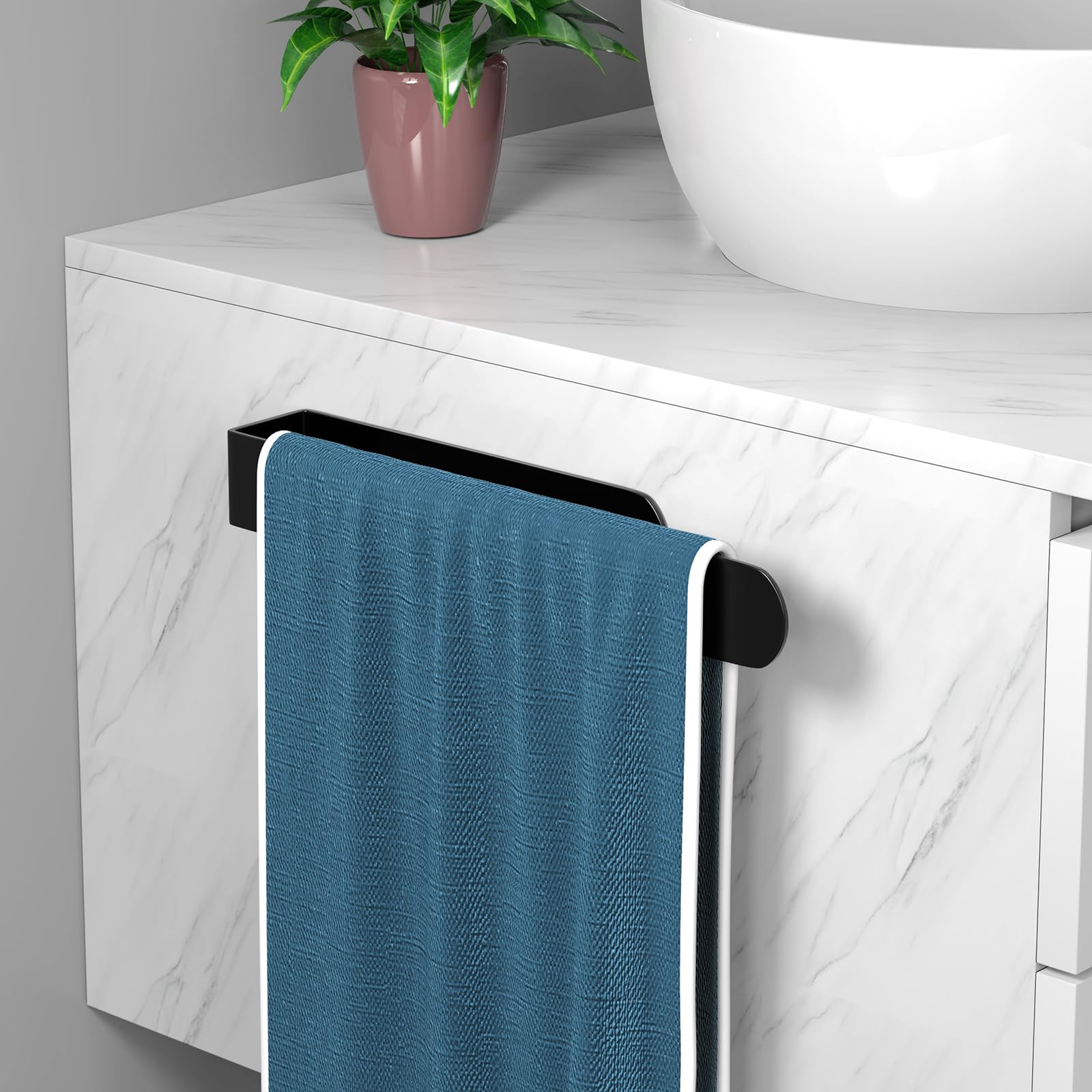 Hufeeoh Hand Towel Holder, Towel Hanger For Bathroom, Self Adhesive Bathroom Towel Holder Towel Bar, Towel Holder For Kitchen Ca