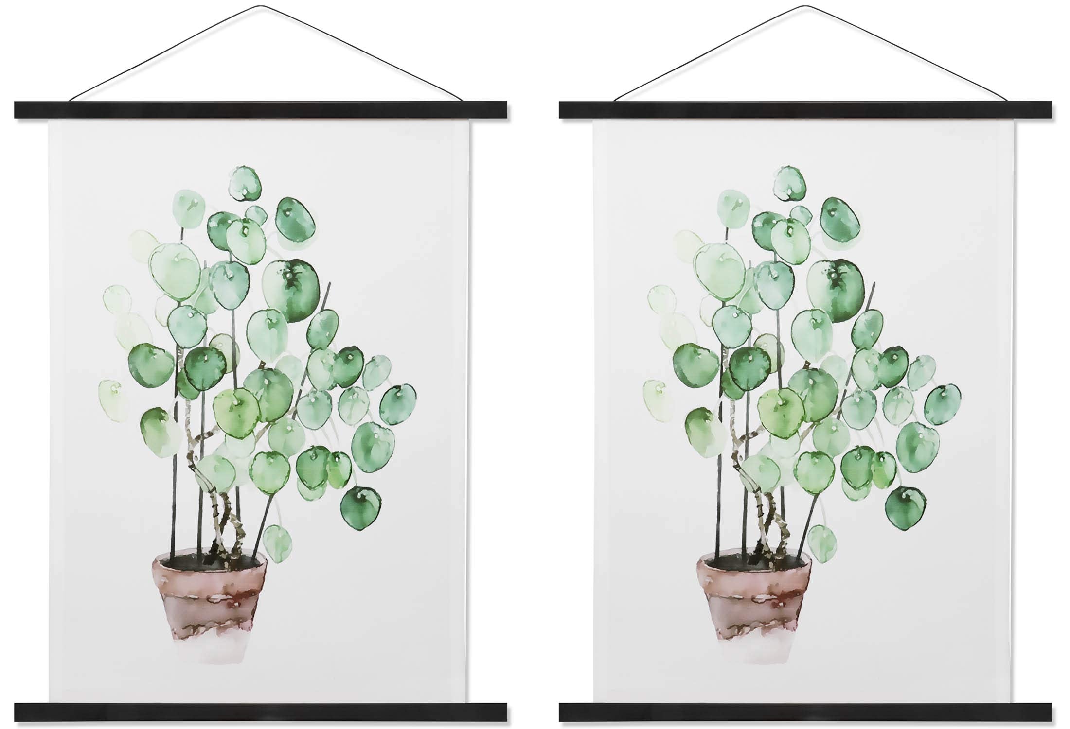 Magnetic Poster Hanger Wooden Poster Hangers, 9 Inch, Extra Strong Magnets, Quick Assembly And Easy Use, Wood Poster Hanger For