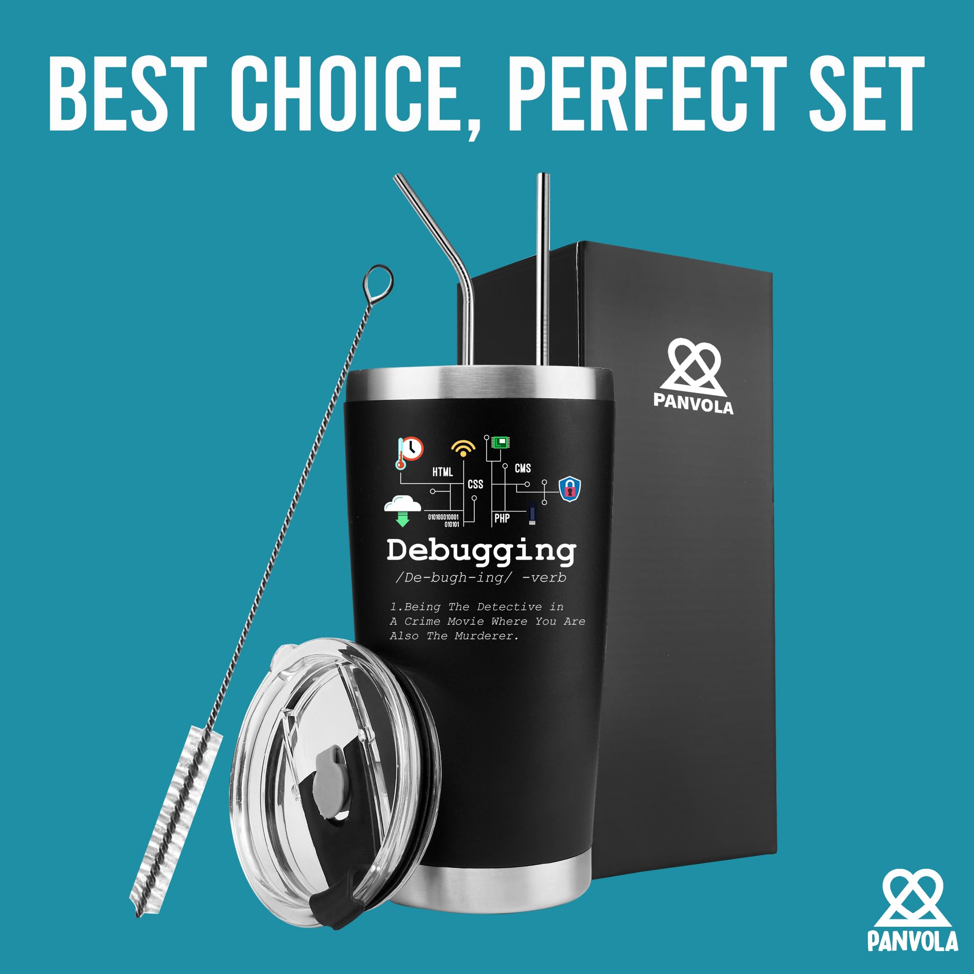 Debugging Definition Computer Programmer Student Teacher Geek Coder Friend Coding Programming It Vacuum Insulated Tumbler Nerd T