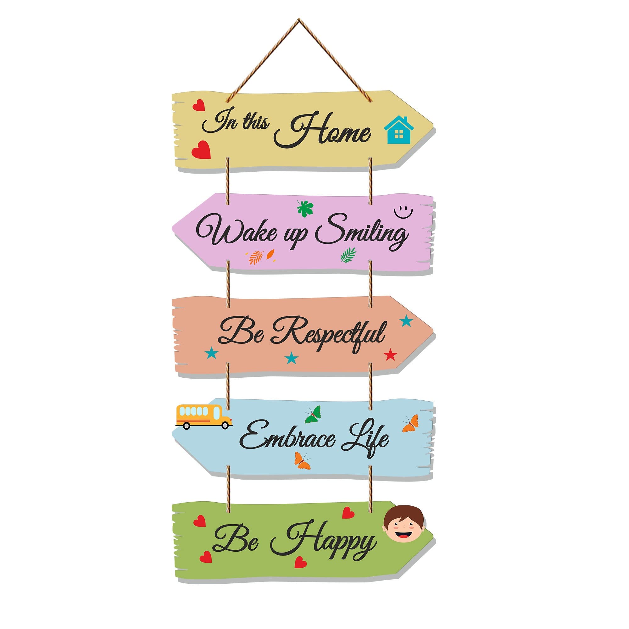 Artvibes Home Quotes MDF Wooden Wall Hanger for Living Room | Bedroom | Gifts | Wall Hangings for Home Decoration | Modern Decor