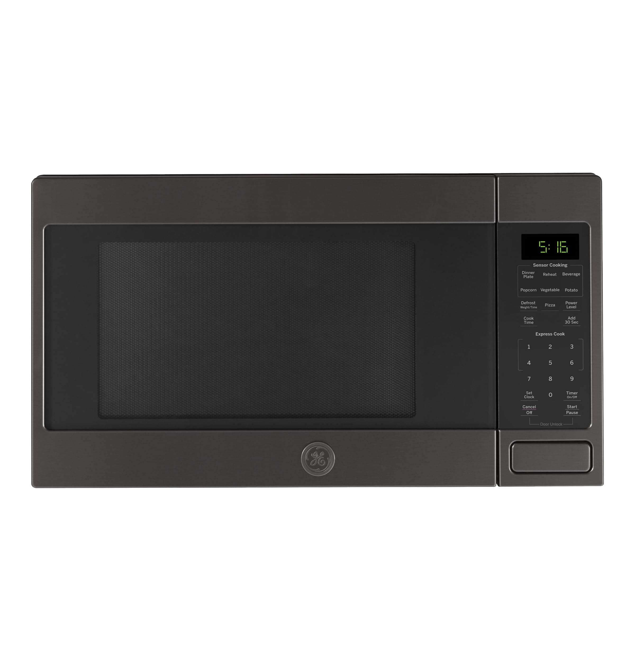 GE GCST16S1WTS Microwave Oven, 1,150-watt 8 Auto Cooking Settings, Kitchen Essentials for The Countertop, Dorm Room or Apartment