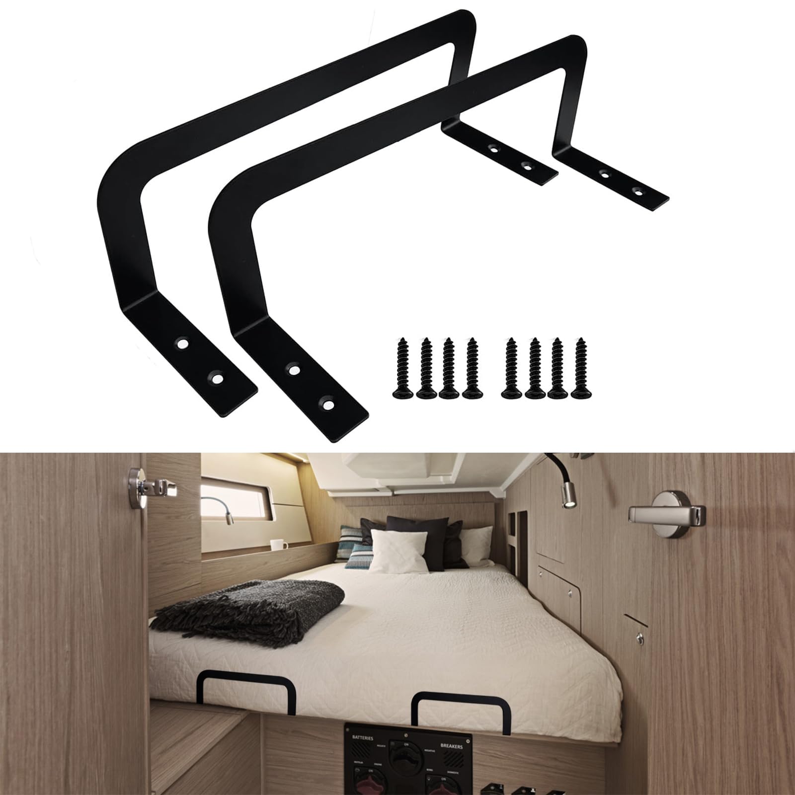 Anteisi 2 Pieces Of Mattress Slide Stopper,Mattress Holders To Keep Mattress From SlidingSuitable For Adjustable Beds, Platform 