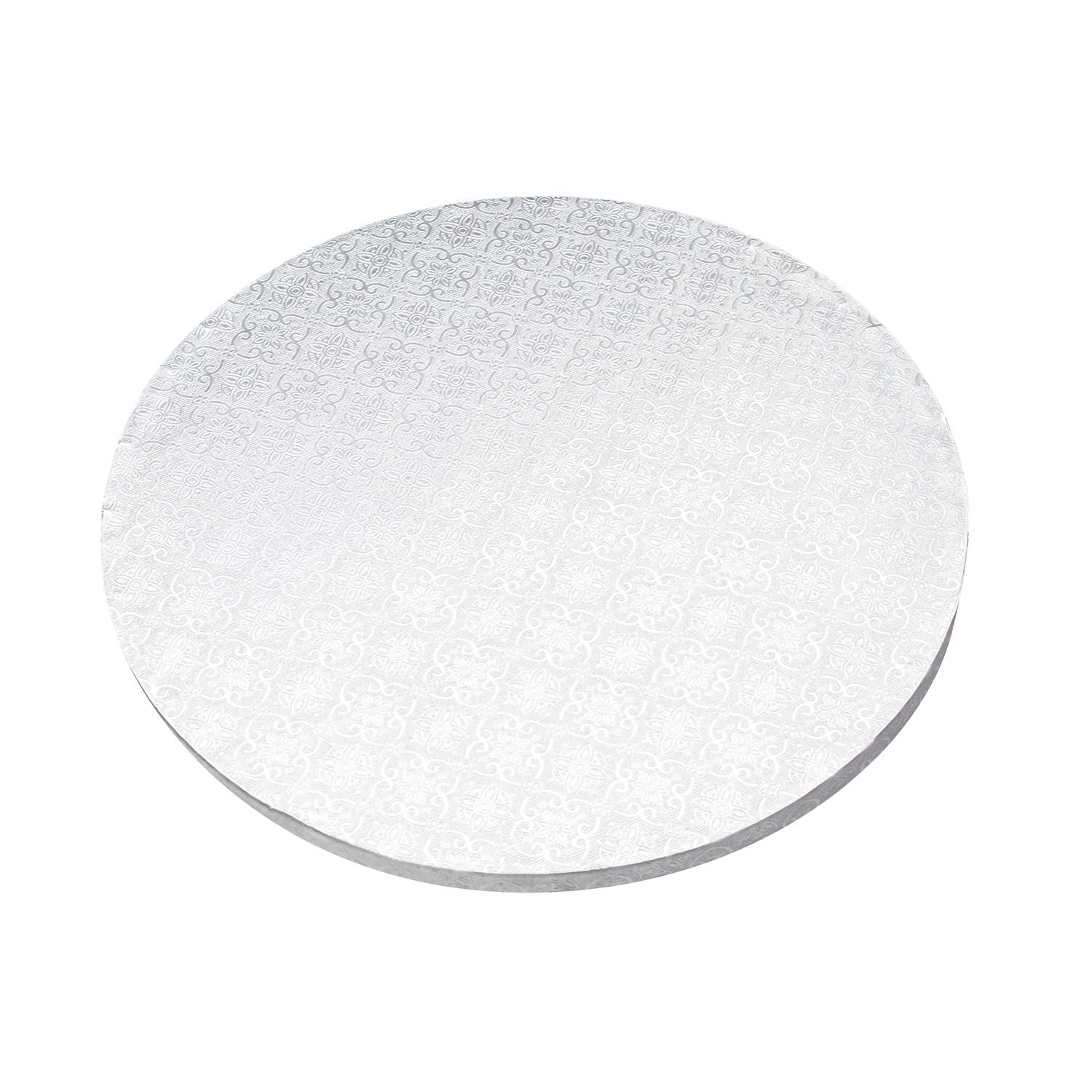 Movingshoot Spec101 Round Cake Drums, 12 Inch - 12Pk White Cake Drum Boards With 1/2-Inch Thick Smooth-Edges
