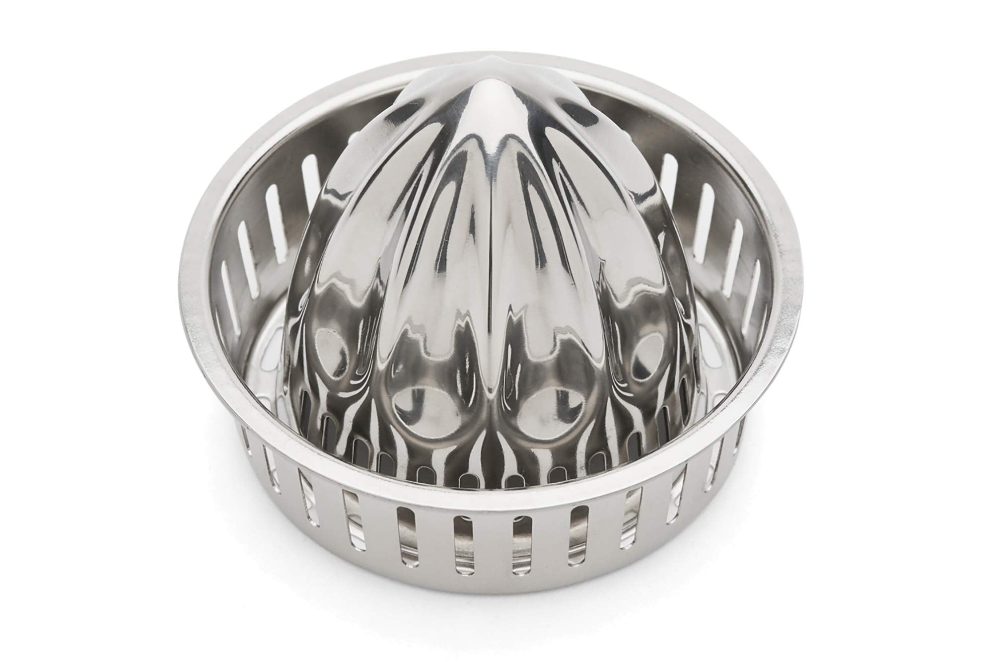 Jarware - 82654 Jarware Stainless Steel Citrus Juicer Lid For Mason Jars, Wide-Mouth, Metallic