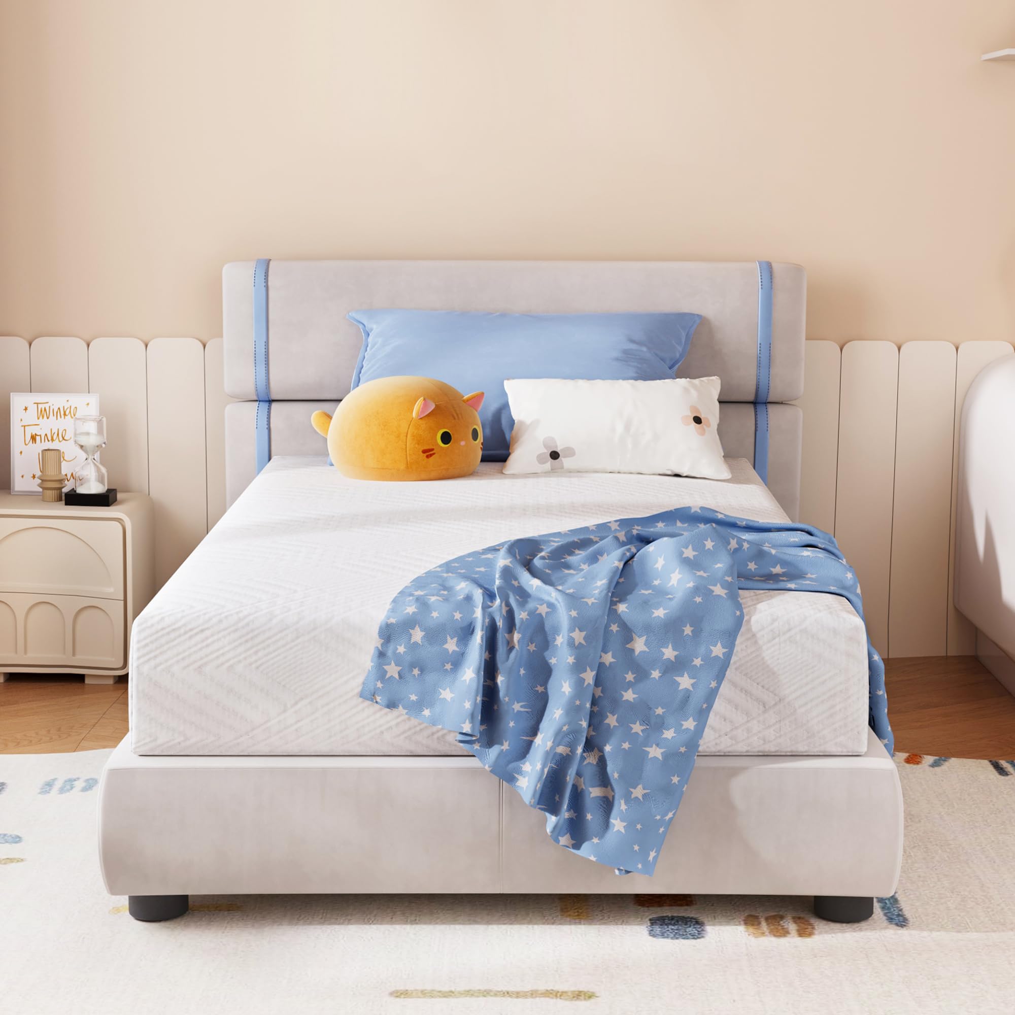 Synthospace Full Size Mattress 8 Inch Green Tea Memory Foam Mattress For Cool Sleep & Pressure Relief, Certipur-Us Certified Med