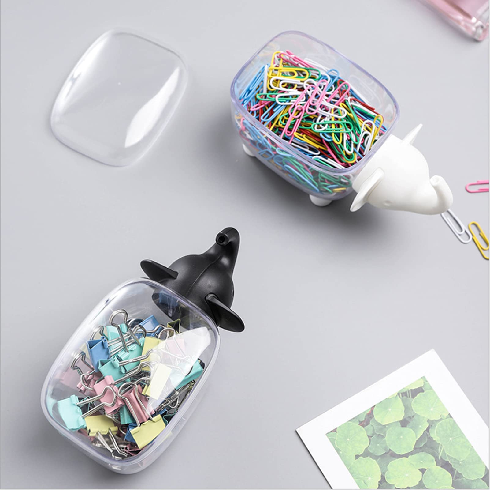 Agirlvct 2 Pack Cotton Ball Holder, Acrylic Qtip Dispenser, Bathroom Containers Vanity Storage Organizer, Canister For Q-Tip Swa