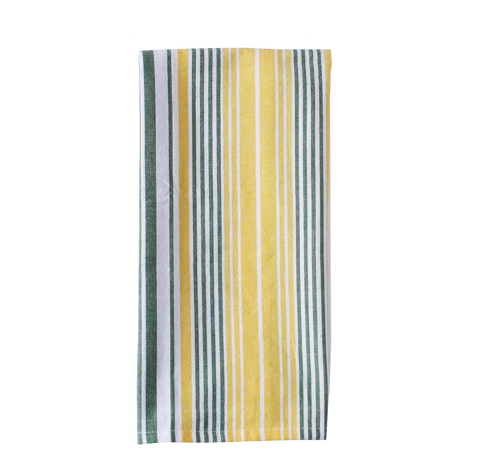 ACCENTHOME Cotton Kitchen Towels Set of 4 - Absorbent Dish Towels Set | Tea Towels | Bar Towels | Lemon Yellow Printed Kitchen Dish Towels - Multi Purpose Kitchen Linen  Drying Dish Hand Towels 20x28