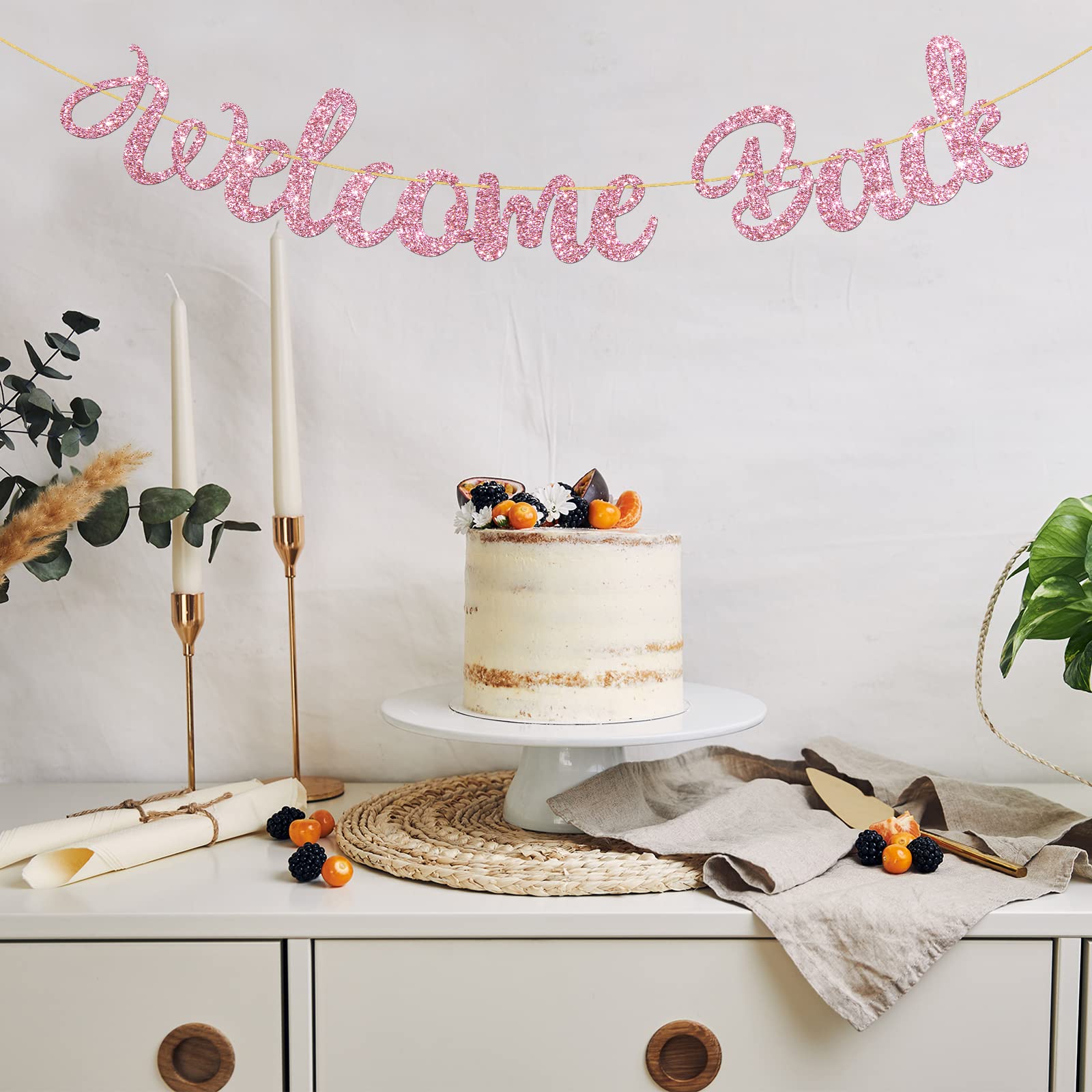 Webenison Welcome Back Banner For Women Girls, Returning Home Party Supplies, Happy Retirement Sign, Welcome Home Theme, Back To