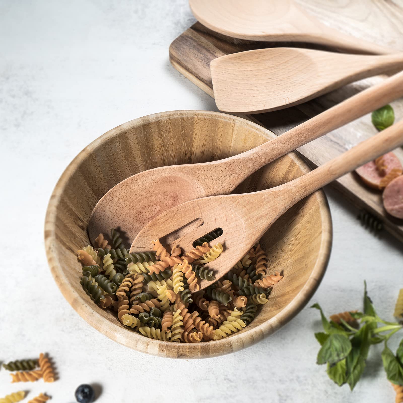 Wooden Spoons For Cooking Wooden Kitchen Utensil Set Of 4 Beech Wood Non Scratch Bill.F Wooden Cooking Utensils Spatula Set Incl