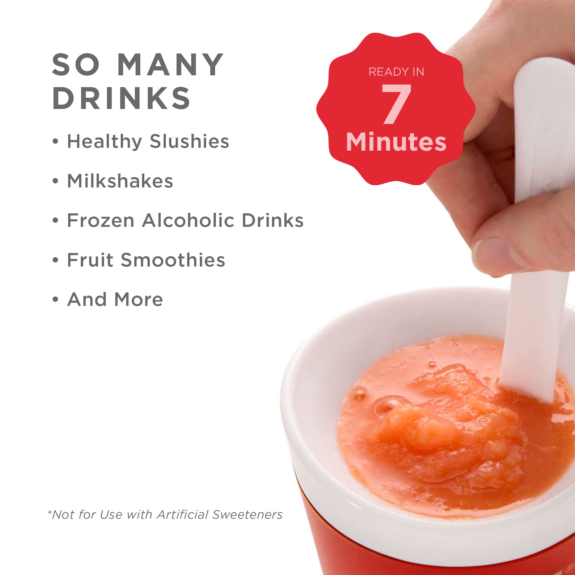 Zoku Original Slush And Shake Maker, Slushy Cup 2 Pack For Quick Frozen Homemade Single-Serving Slushies, Fruit Smoothies, And M