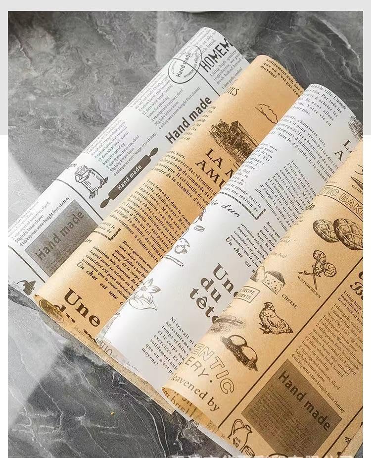 Suiwen 100Pcs Halloween Wax Paper Sheet, Food Picnic Printed With Ghost, Spider, Pumpkin And Spiderweb, Greaseproof,Waterproof D