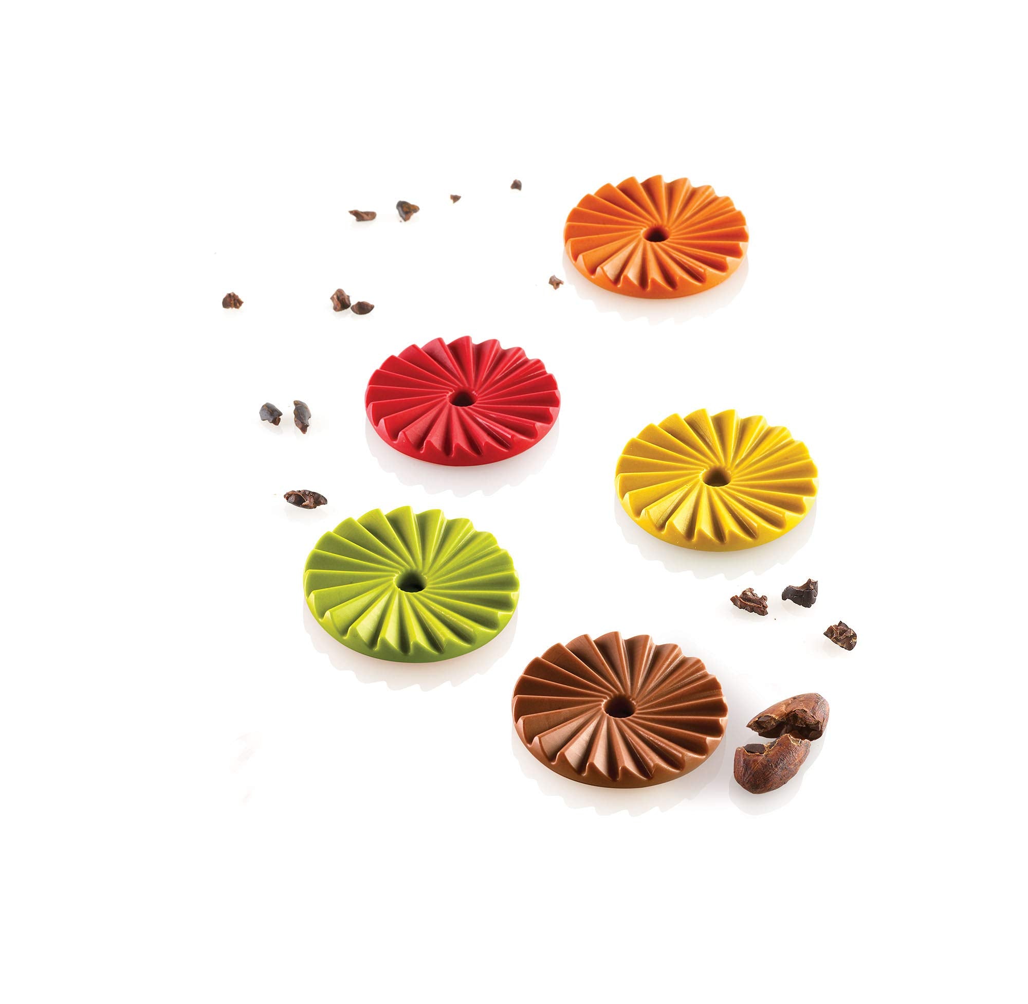 Silikomart Pliss? 7 Silicone Mold with 15 Cavities  Each 1.77 Inch Diameter x 0.25 Inch High