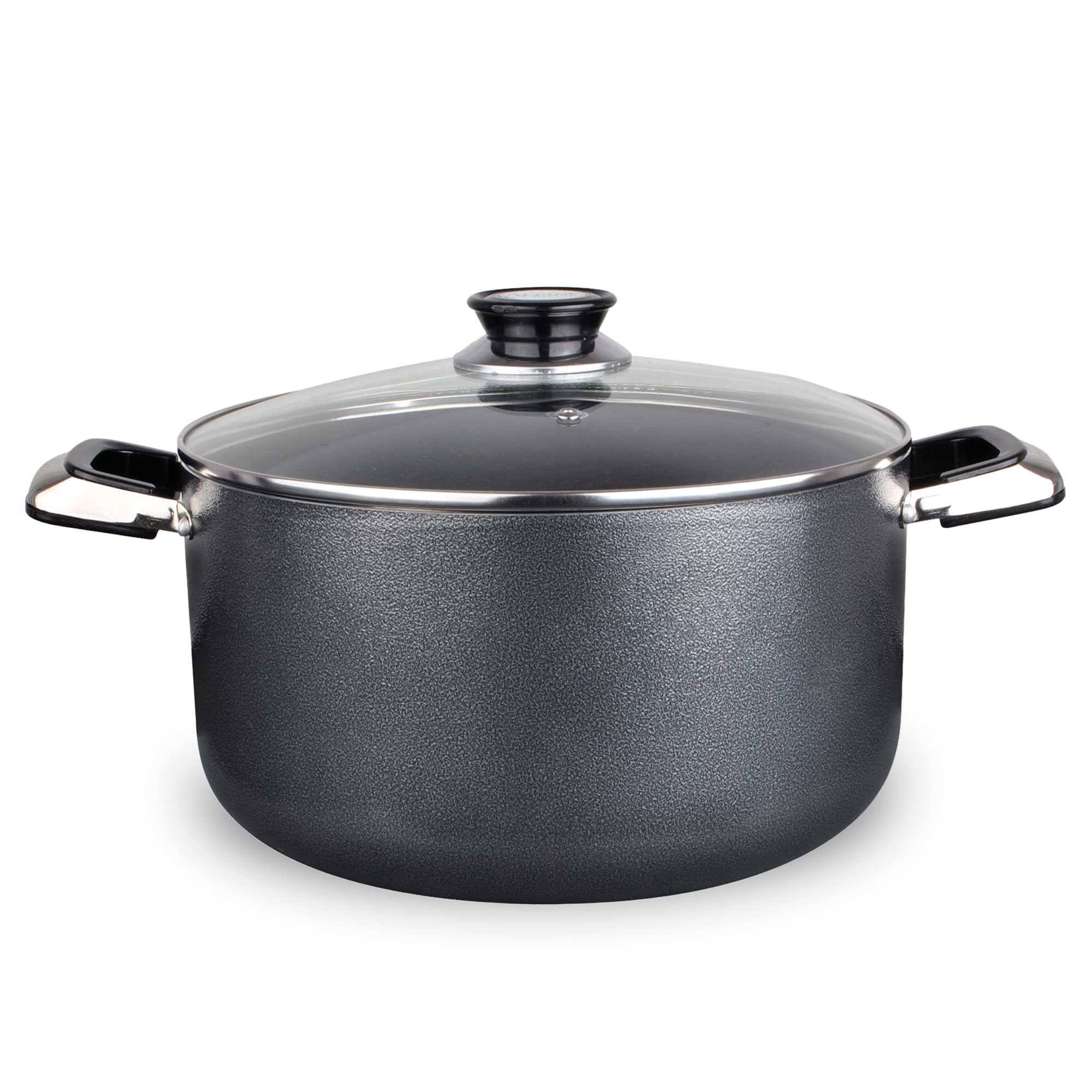 Aramco Alpine Gourmet Aluminum Non-Stick Coating Dutch Oven, 22 Quart, Silver/Gray