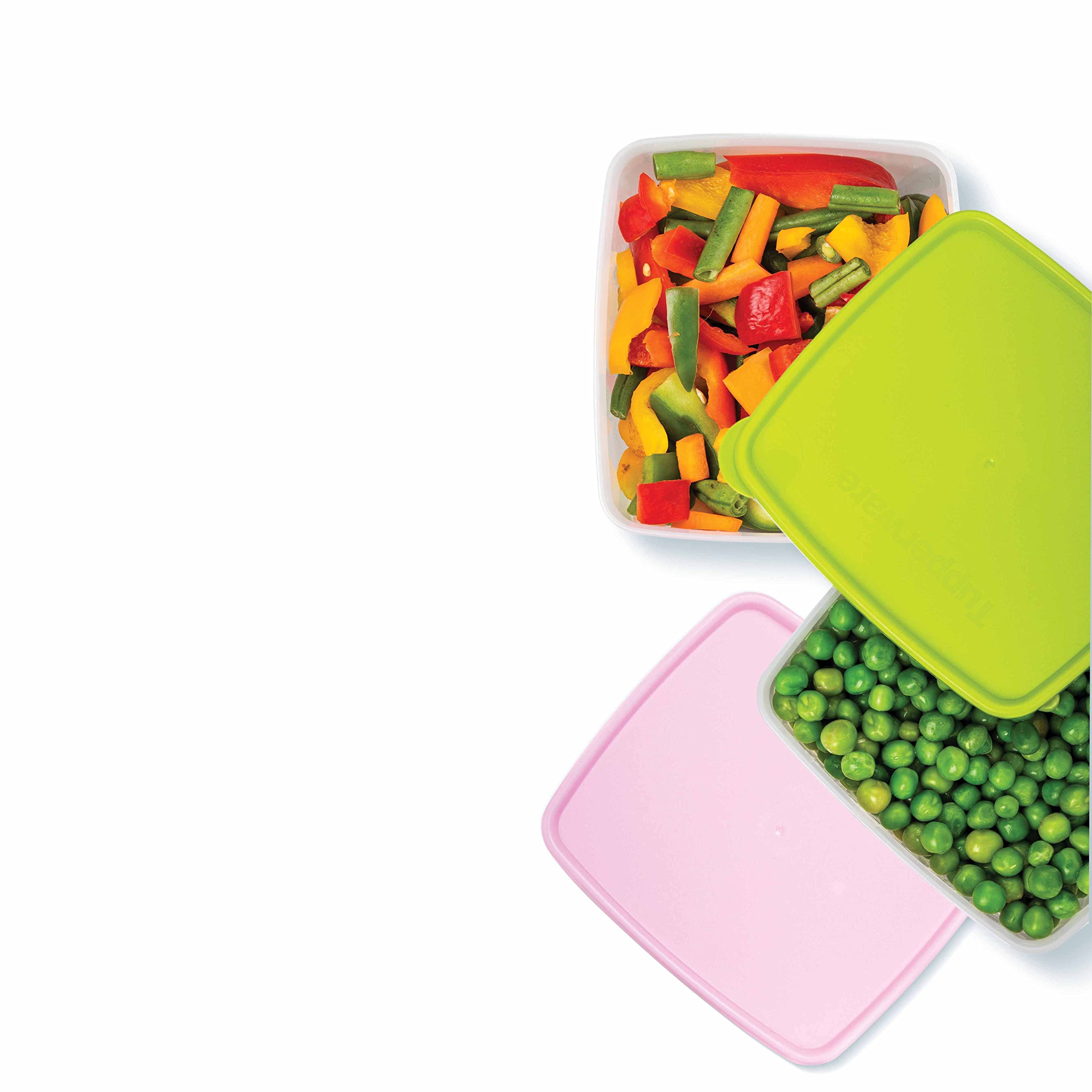 Tupperware Plastic Fridgemate Medium, 800Ml (Set Of 2), Multicolor