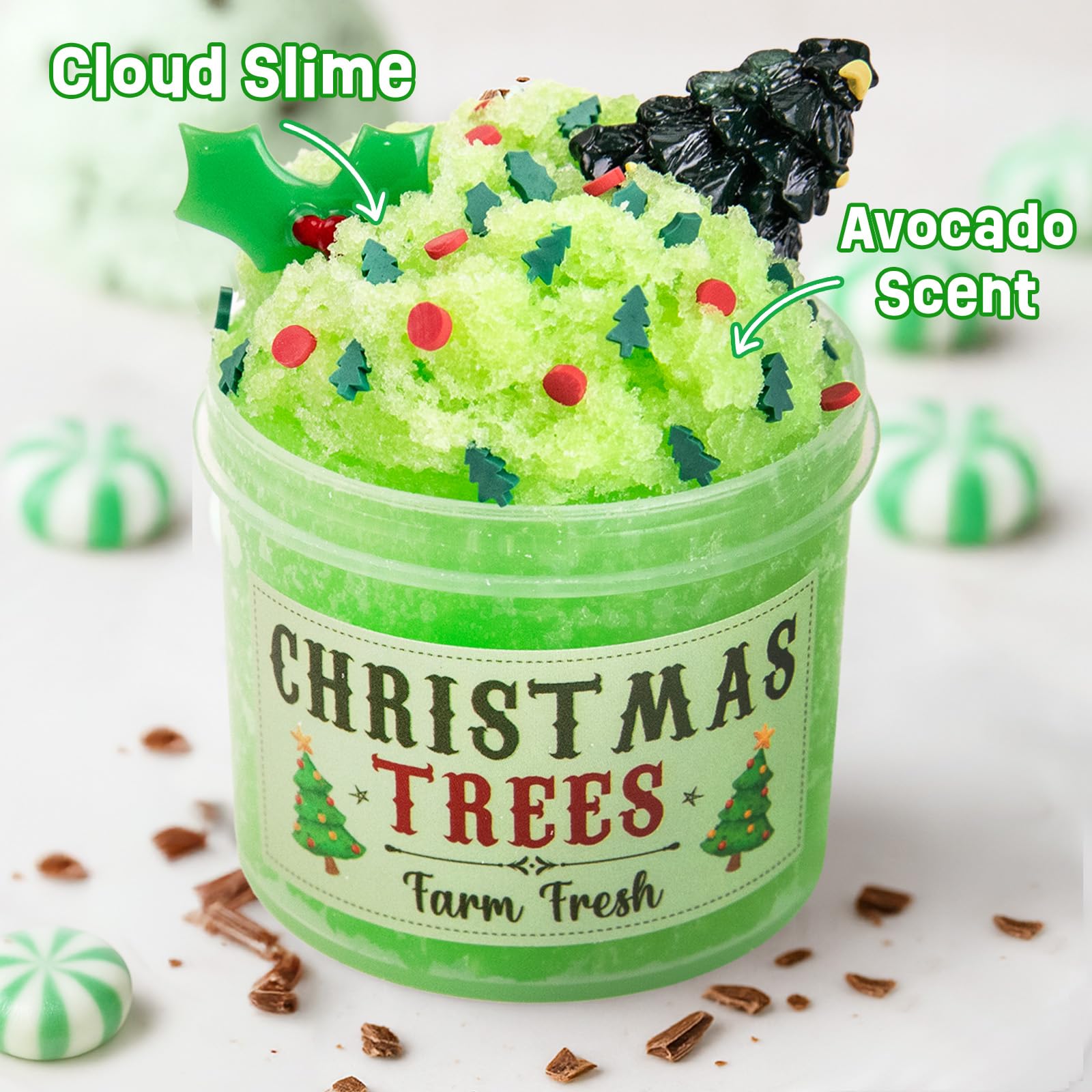 Advent Calendar 2025-24 Days of Slime and Charms Kit - Christmas Countdown Calendars Gifts for Girls Boys Kids Teens Toddlers