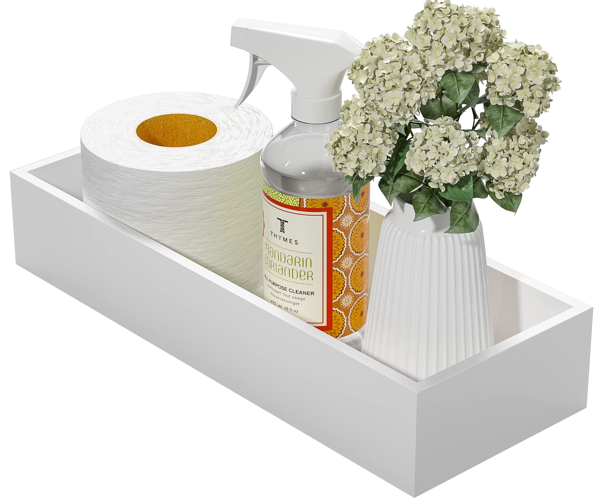 Bathroom Vanity Tray Bamboo Tray - Guest Towel Organizer Holder Tray Wood Sink Tray, Toilet Tank Tray Perfume Tray For Home Deco