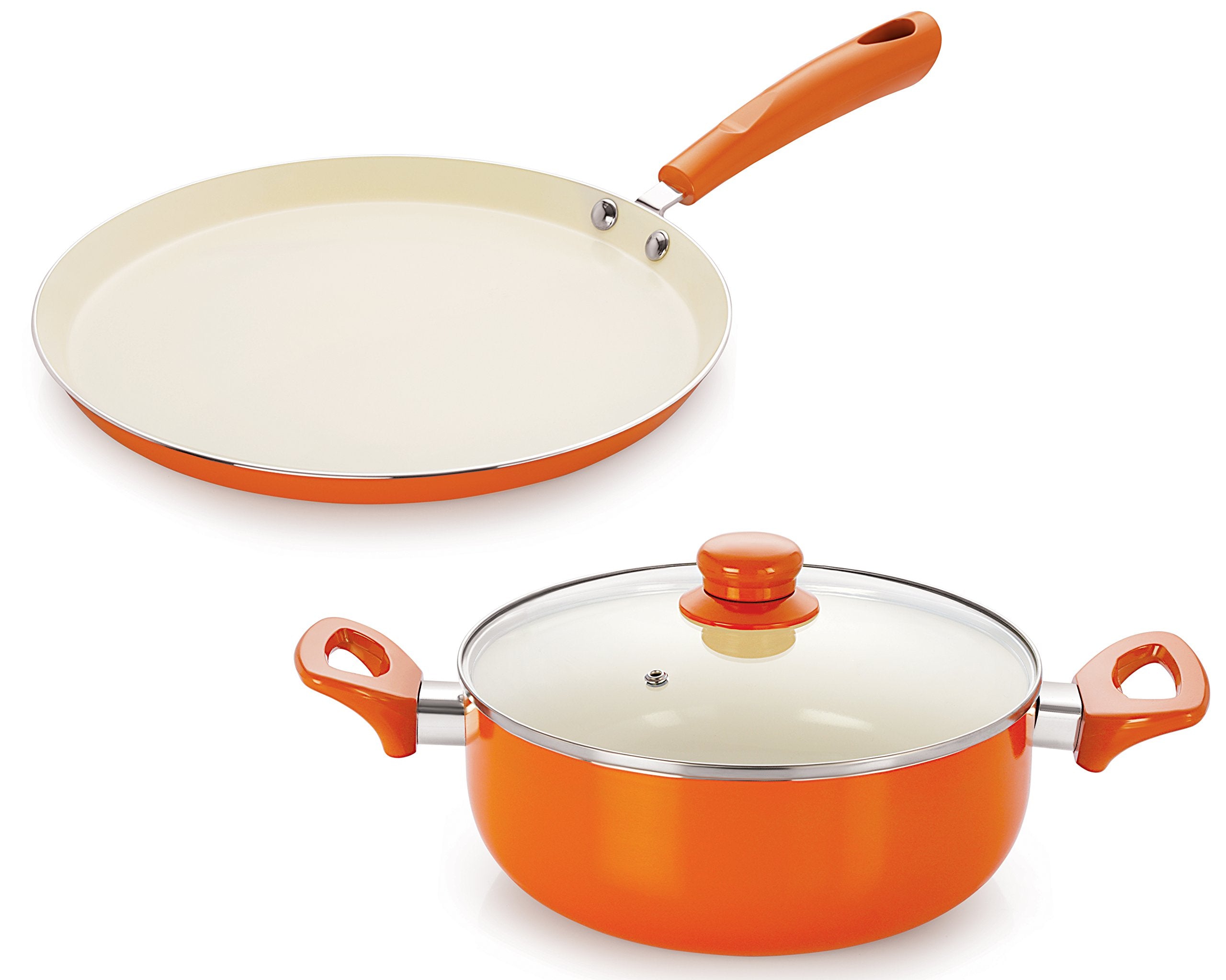 Nirlon NonStick Ceramic Cookware Set
