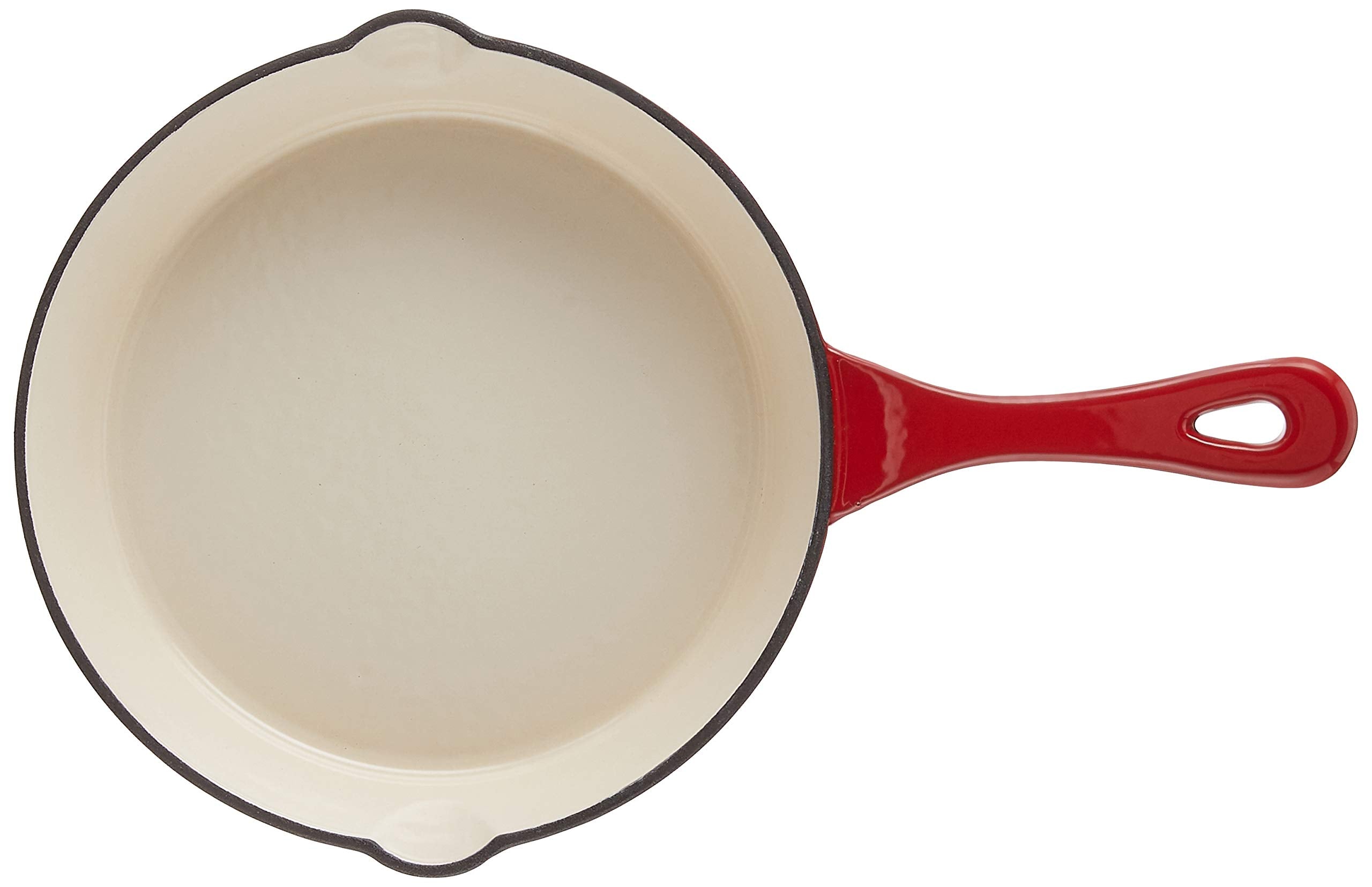 Crock-Pot 8-Inch Enameled Cast Iron Skillet, Scarlet Red, Model 111974.01