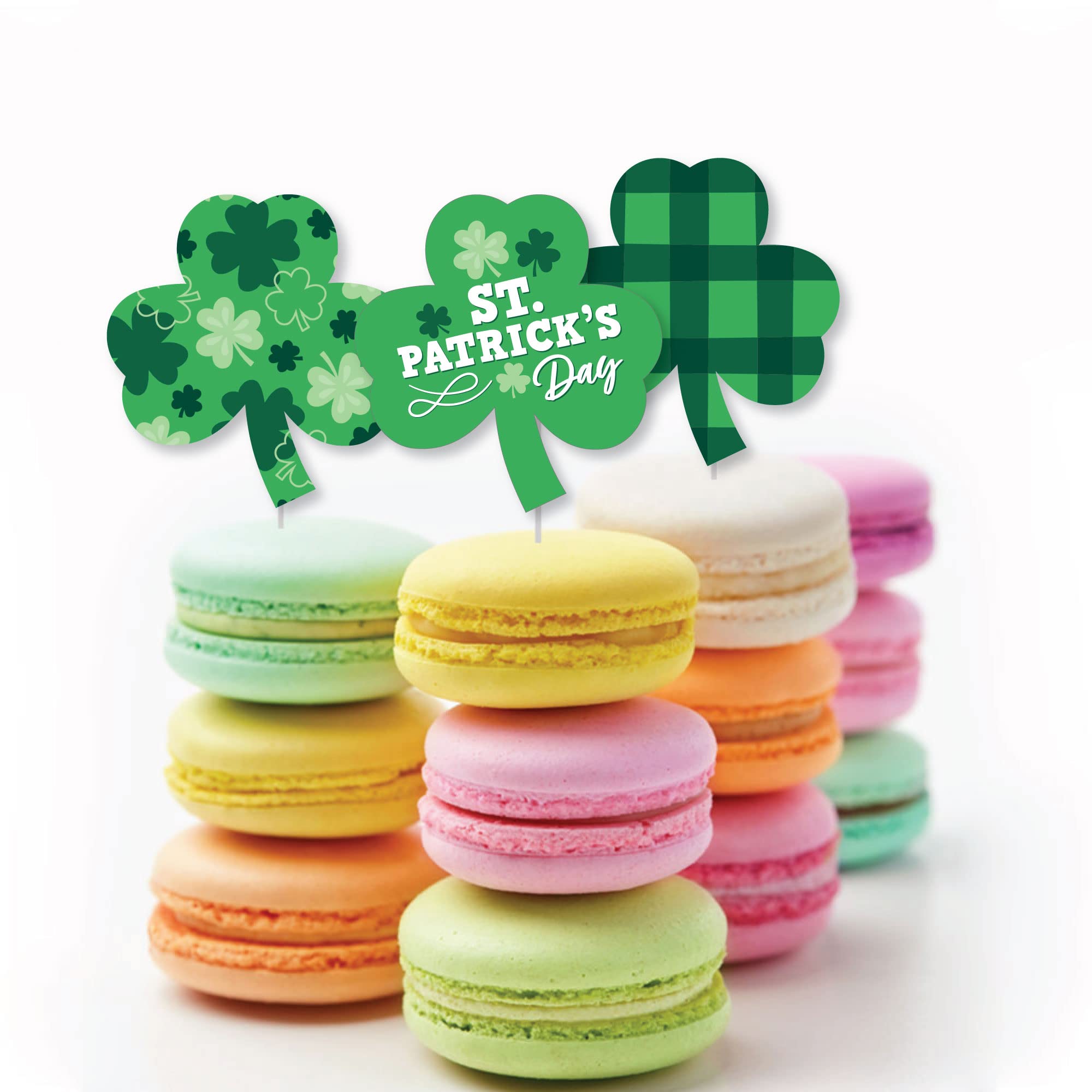 Big Dot Of Happiness Shamrock St. Patrick'S Day - Diy Shaped Saint Paddy'S Day Party Cut-Outs - 24 Count