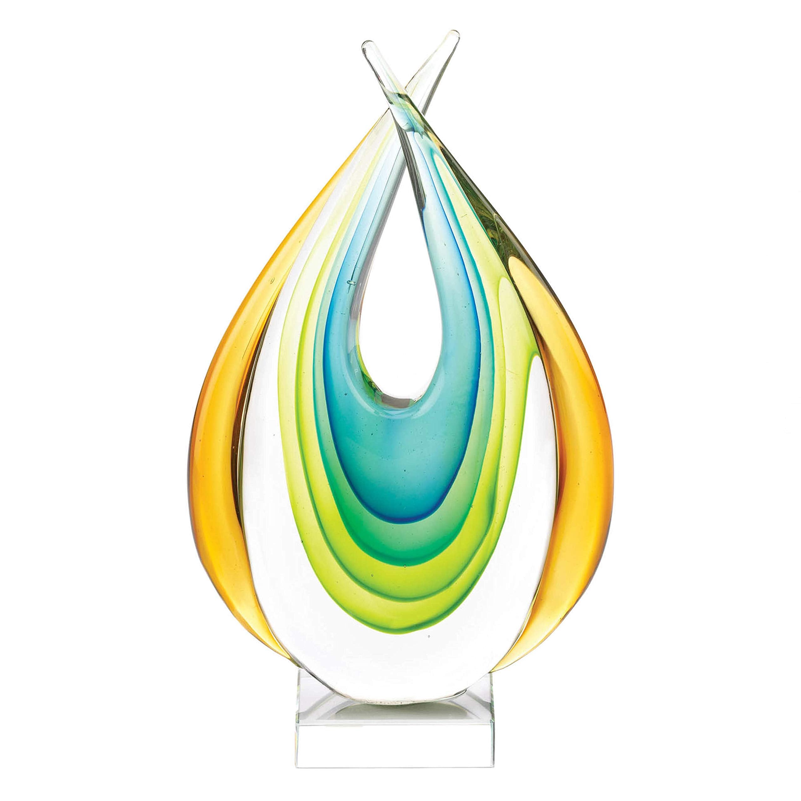 Art Glass Statue 7.25x3.25x11.25
