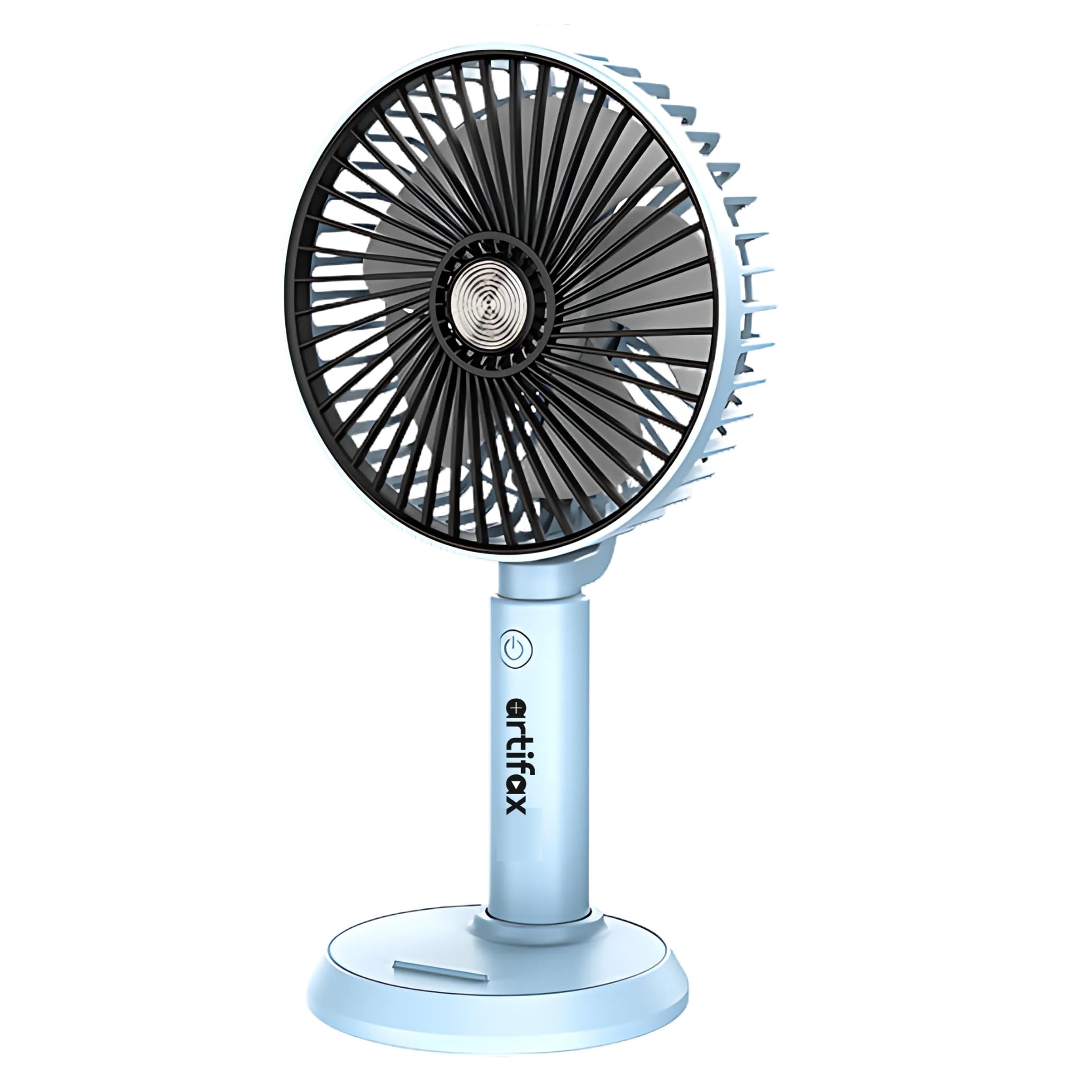 Artifax Rechargeable Portable Air Circulator Fan | Usb Charging Handheld & Desk Fan | 3 Speed Personal Travel Fan | Battery Oper