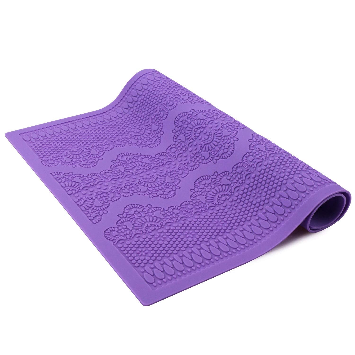 Beasea Fondant Lace Mold, Silicone Lace Mould For Cake Decorating Molds Silicone Shapes Border Decoration, Fondant Impression Ma