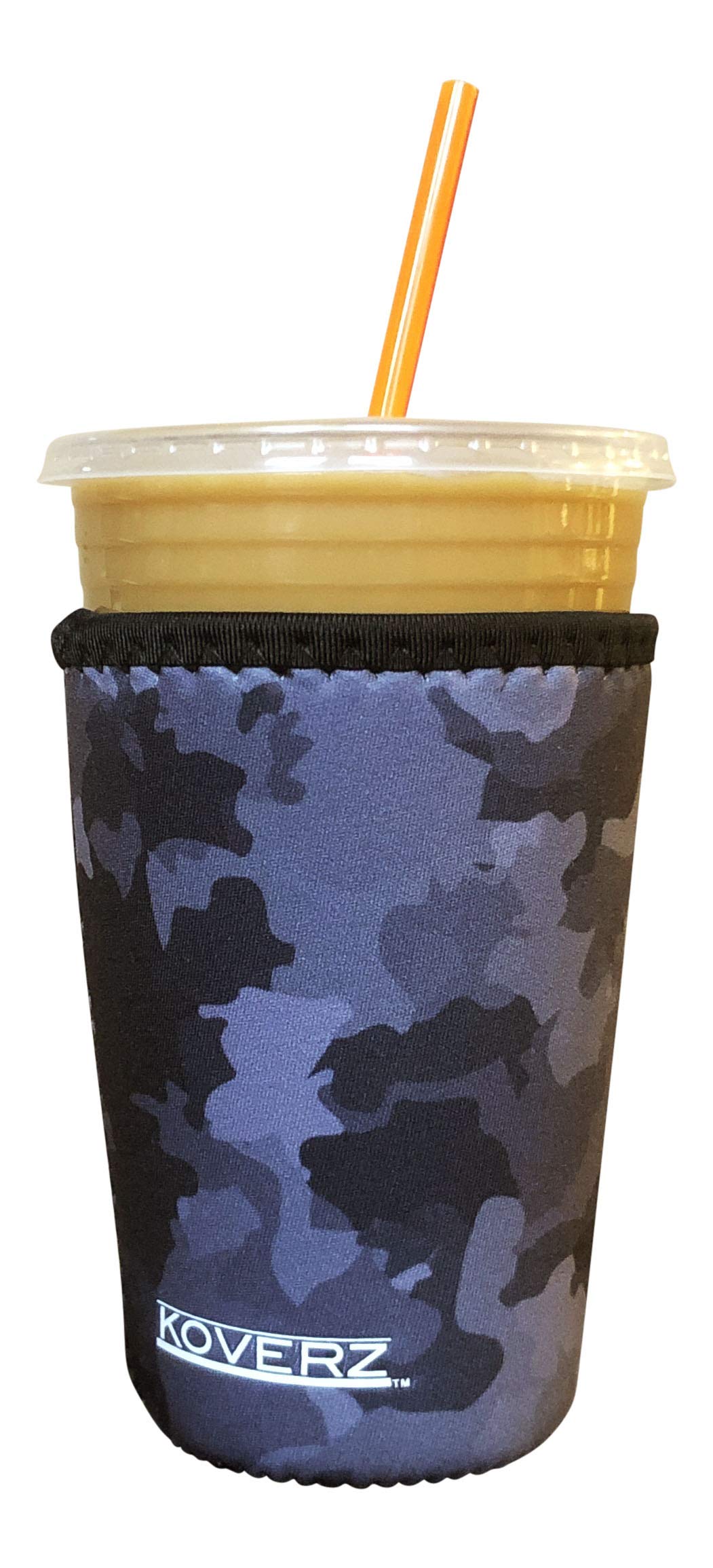 Koverz Neoprene Iced Coffee Sleeve - Medium Black Camo
