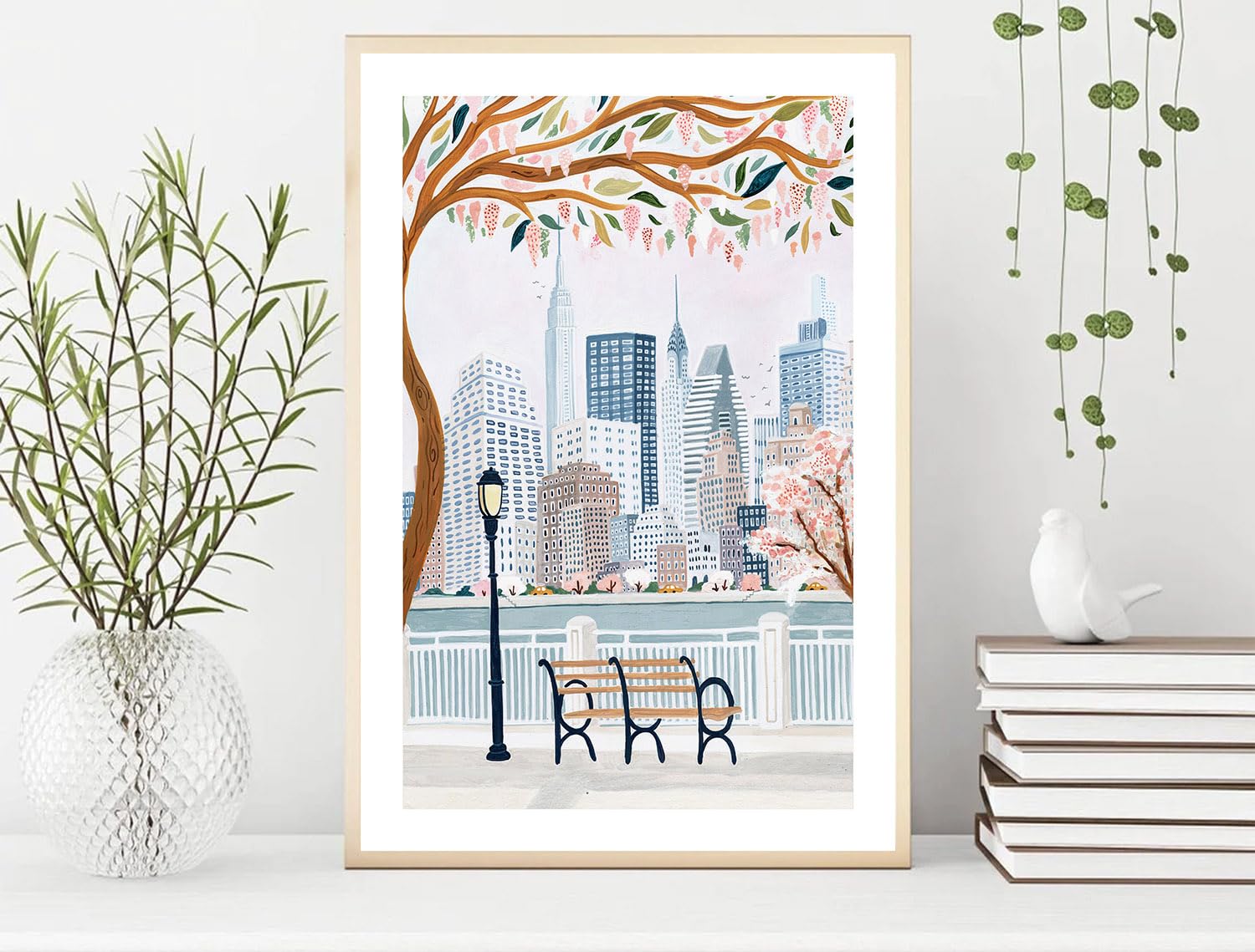 New York Art Print, Nyc Poster, Nyc Skyline, America Art Print, New York Poster, New York Gift, New York Decor, Travel Poster, H
